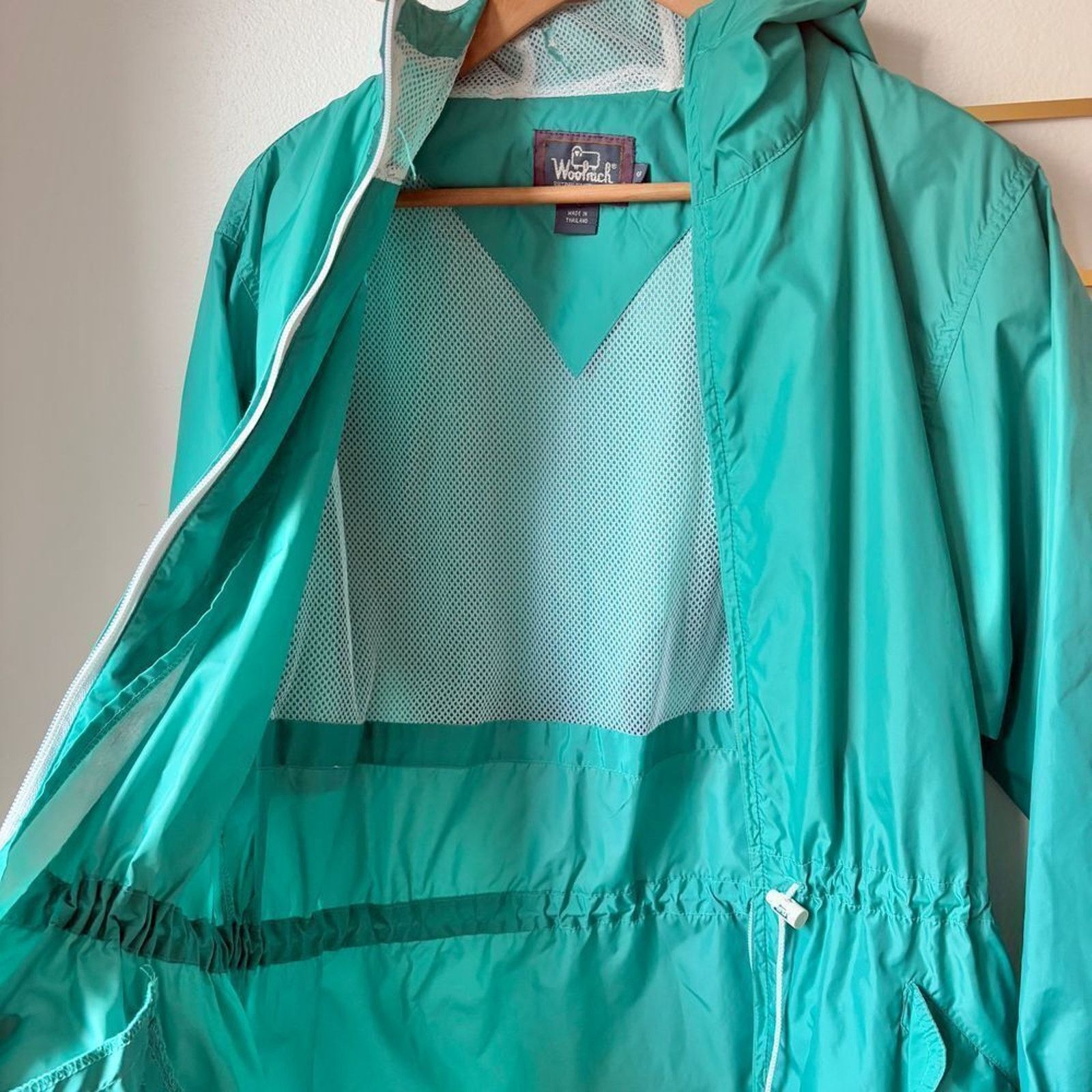 Woolrich Woolen Mills WOOLRICH Vintage Jade Green Lightweight Hooded Jacket SM-MED Size S / US 4 / IT 40 - 11 Thumbnail