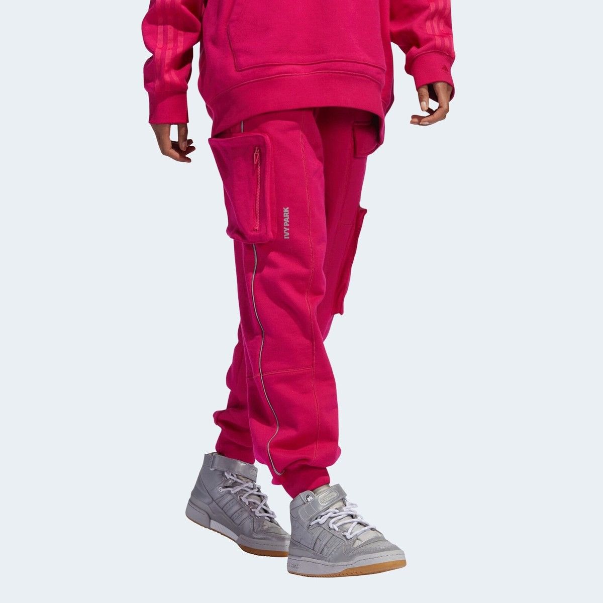Adidas × Ivy Park ADIDAS ORIGINALS Ivy Park Hot Pink Hoodie Joggers Size Small Size S / US 4 / IT 40 - 3 Thumbnail