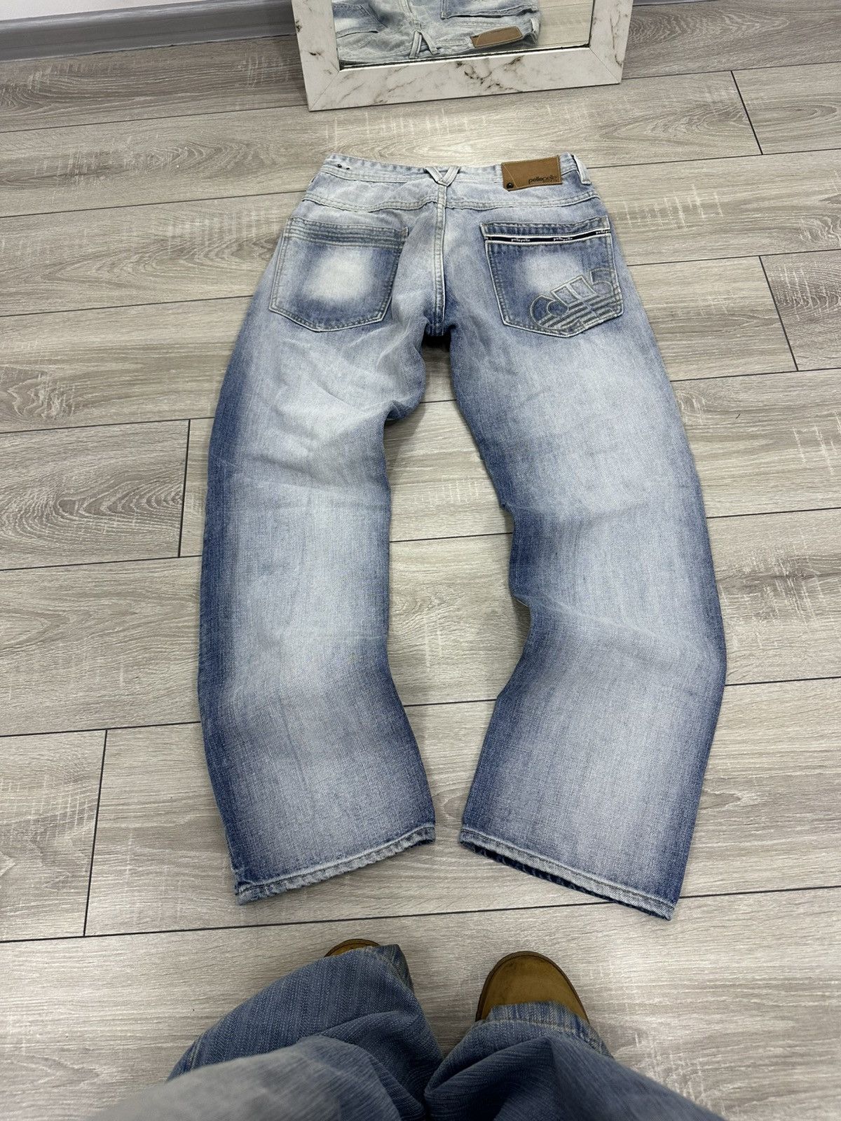Hysteric Glamour Pele Pele Marc Buchanan Flared Bootcut Y2K Light Jeans Size US 30 / EU 46 - 7 Thumbnail