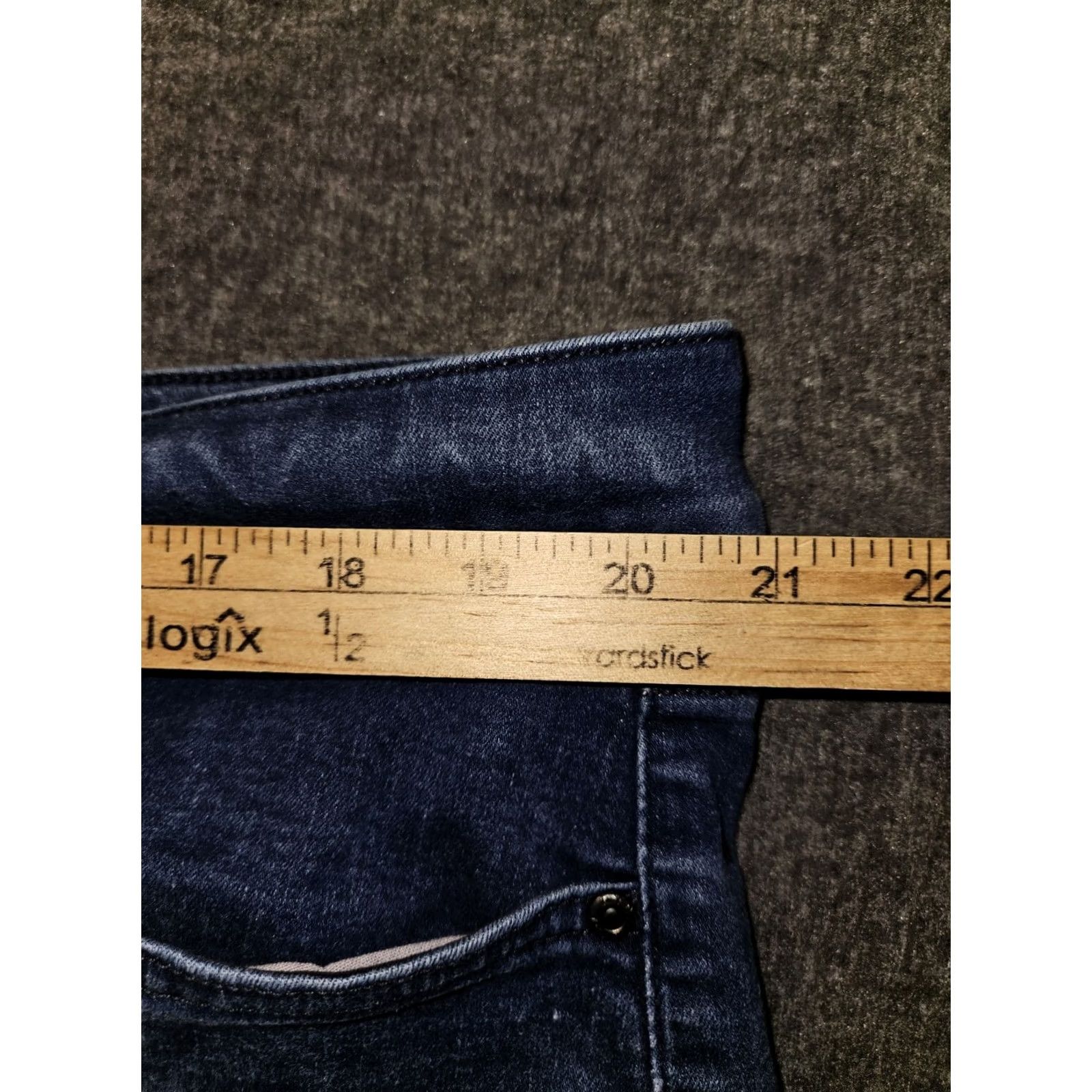 NYDJ NYDJ Marilyn Straight Women's 20WP High Rise Blue Denim Jeans City Preppy Slimming Stretch Pockets Logo Zipper Button 28in Inseam XS? Size ONE SIZE - 4 Thumbnail