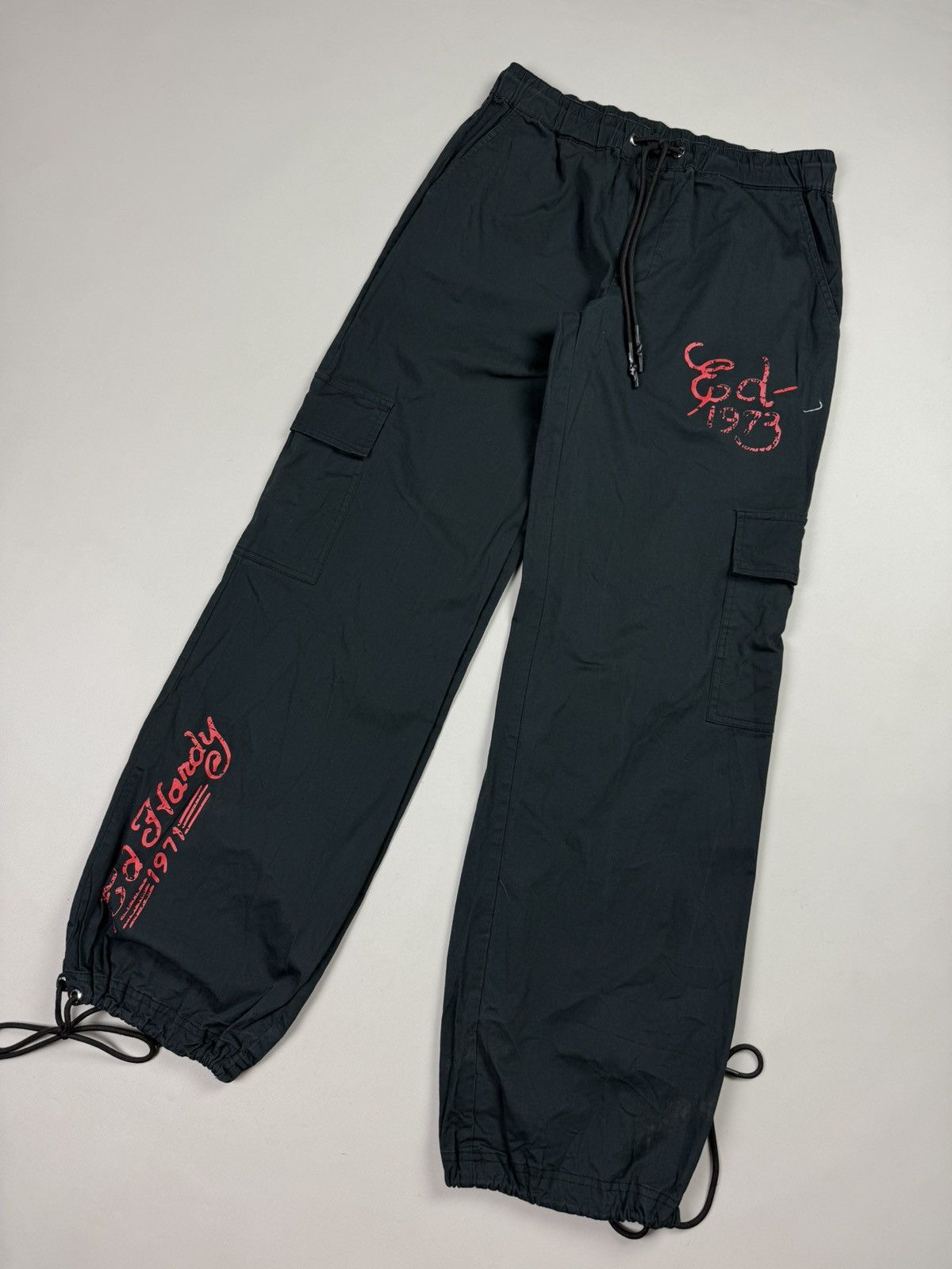 Ed Hardy Ed Hardy Urban Cargo Graphic Print Y2K Parachute Pants Size 28" / US 6 / IT 42 - 6 Thumbnail