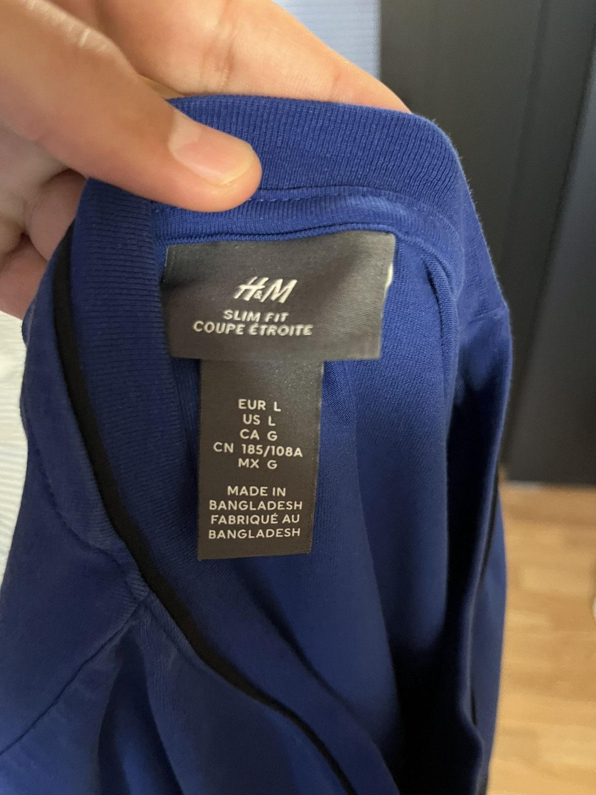 H&M Blue h&m tee Size US M / EU 48-50 / 2 - 3 Thumbnail