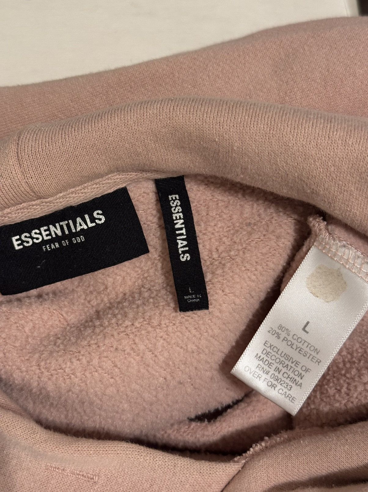 Fear of God 💥OG Fear of God Essentials Graphic Hoodie FW18 Pink SZ LRG Size US L / EU 52-54 / 3 - 17 Thumbnail