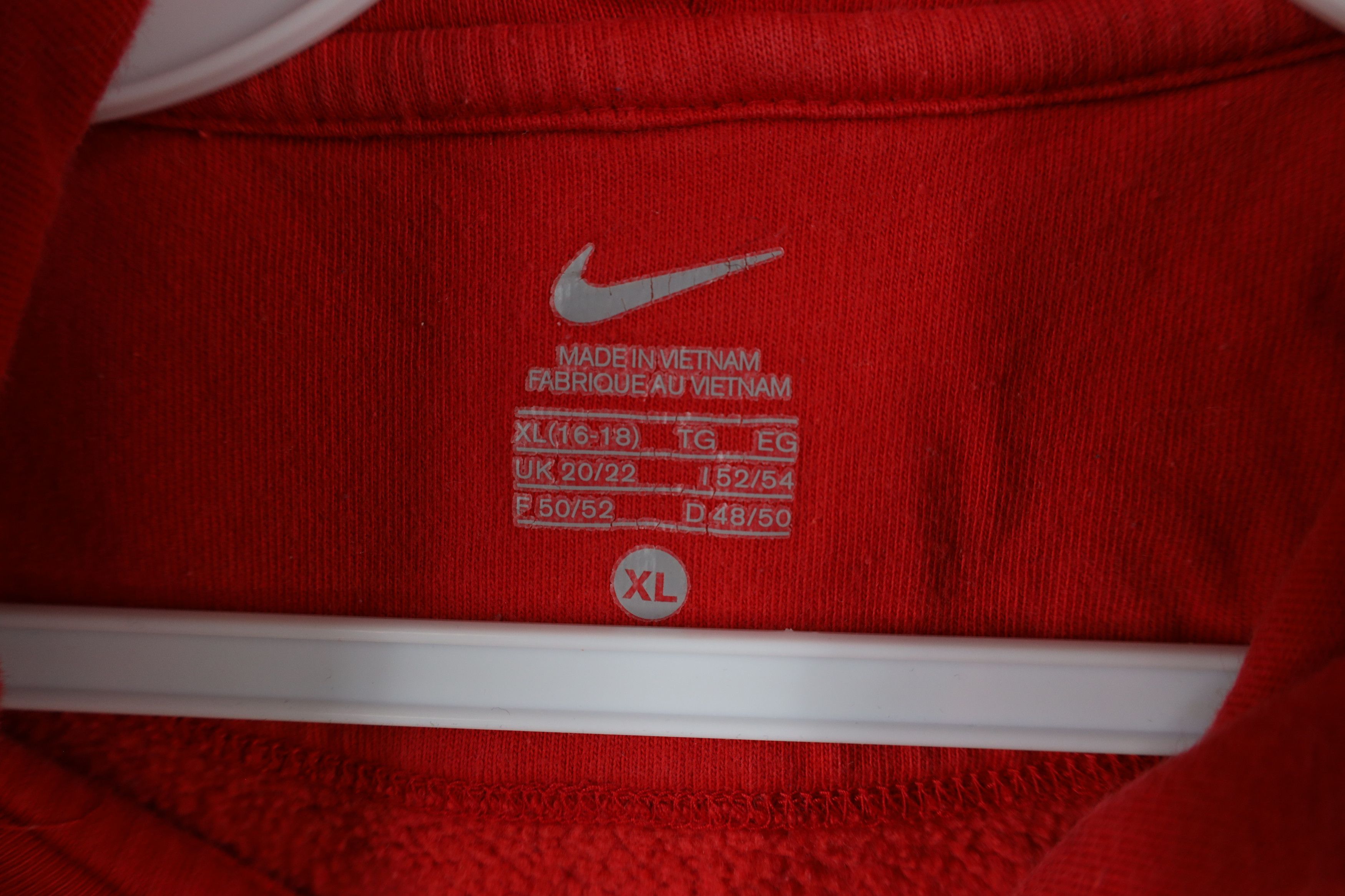 Nike × Vintage Vintage Nike Mini Swoosh Ohio State University Hoodie Red Size XL / US 12-14 / IT 48-50 - 11 Thumbnail