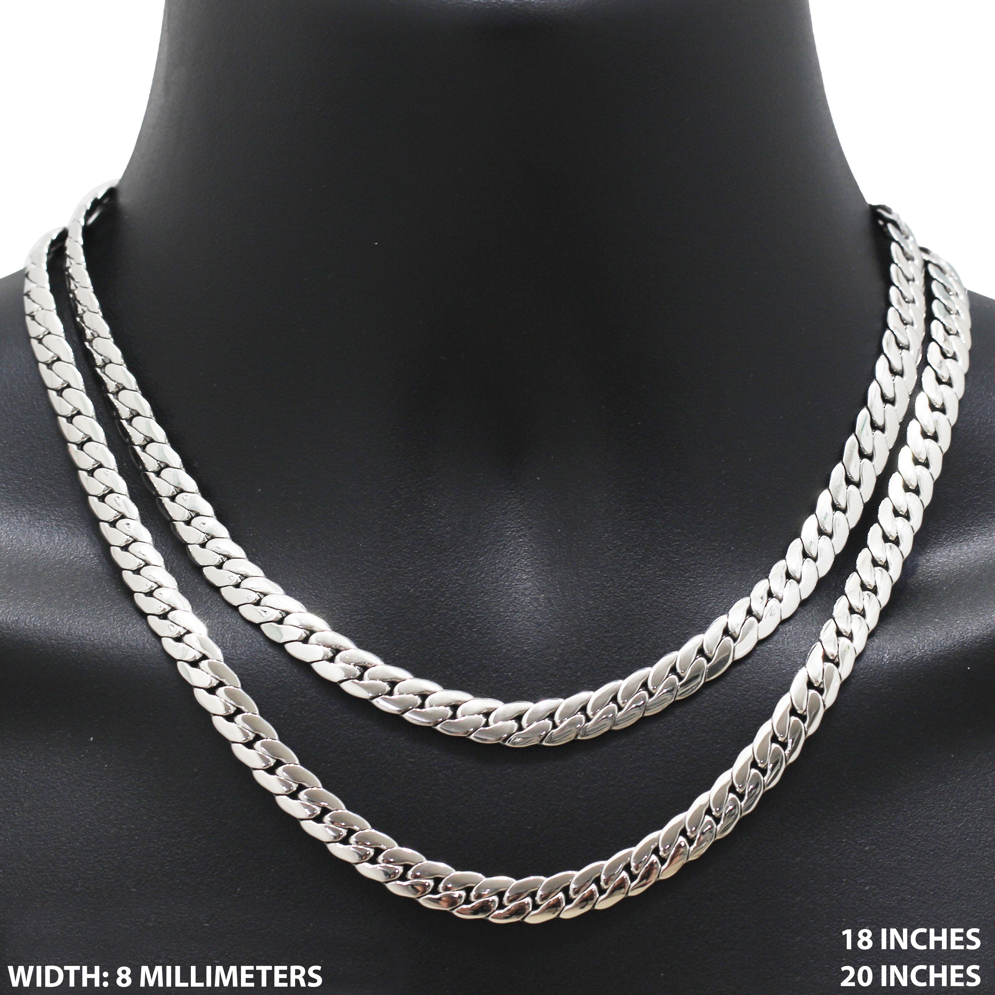 Other 316L Stainless Steel 8mm Miami Cuban Link Chain Necklace 24" Size ONE SIZE - 1 Thumbnail