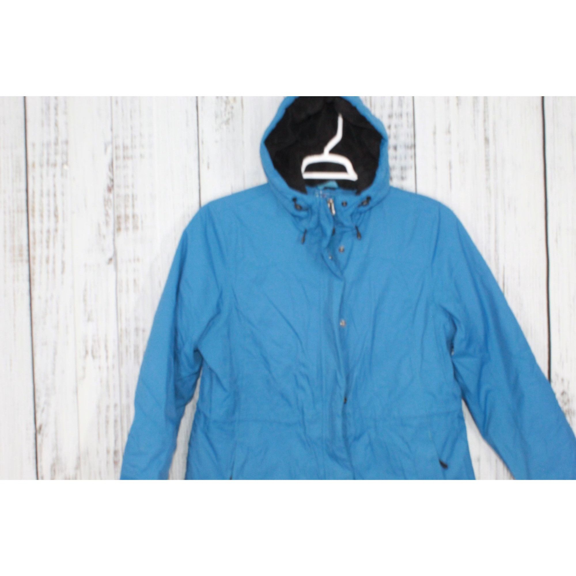 L.L. Bean LL Bean Women's Pacific Blue Winter Warmer Coat Size L / US 10 / IT 46 - 2 Thumbnail