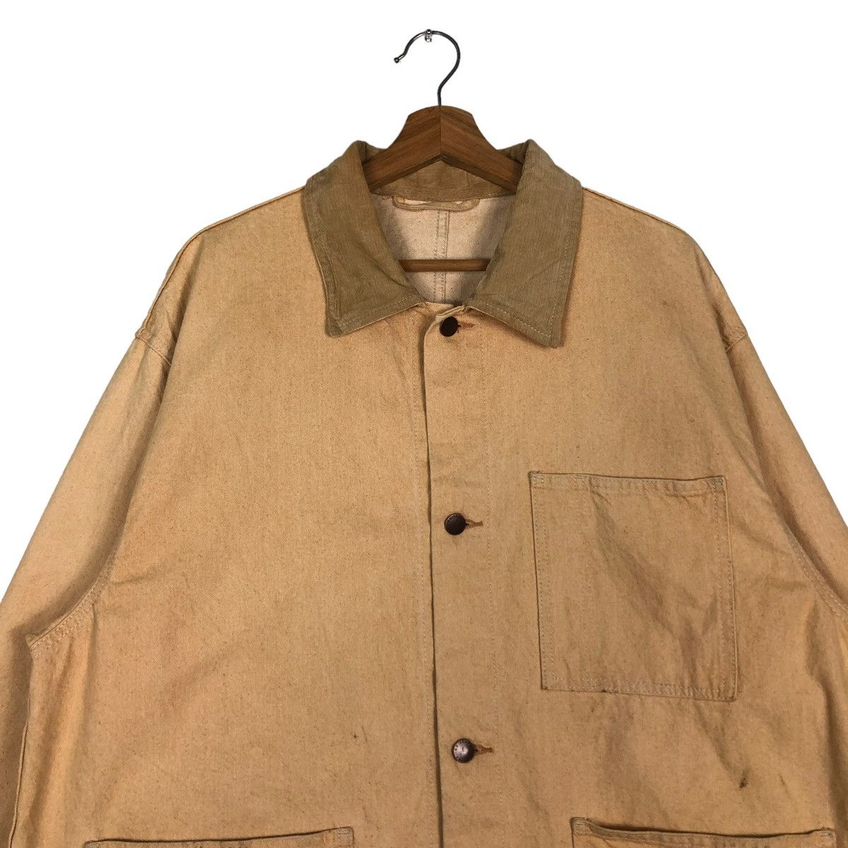 Japanese Brand 🔥Vintage Worker Chore Jacket GU Japan Issey Miyake Size US XL / EU 56 / 4 - 3 Thumbnail