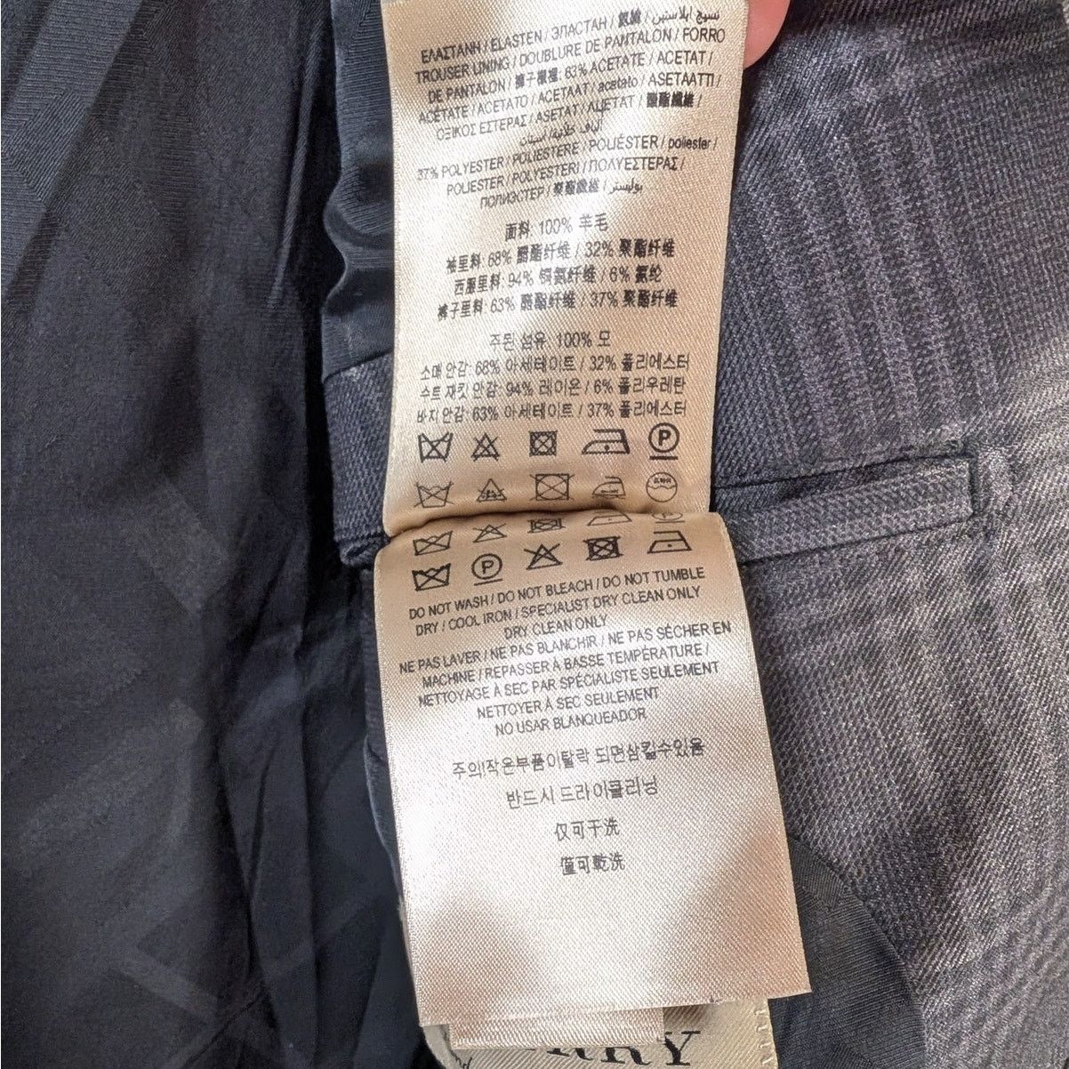 Burberry Burberry Men's Plaid TWO-Piece Suit 52R 42R US Made in Italy Size 42R - 9 Thumbnail