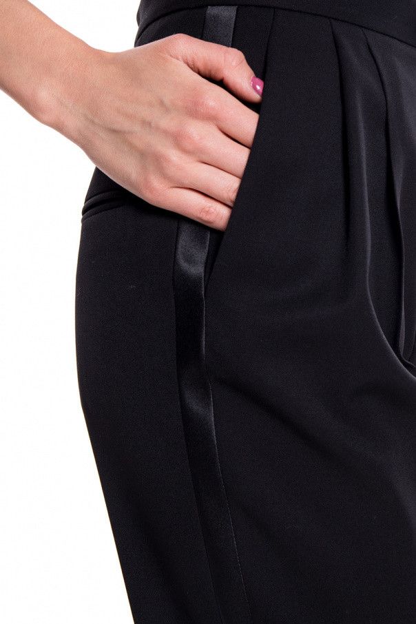 Saint Laurent Paris o1s1wg110924 Classic Tuxedo Pants Grain De Poudre in Black Size 34" / US 12 / IT 48 - 5 Thumbnail