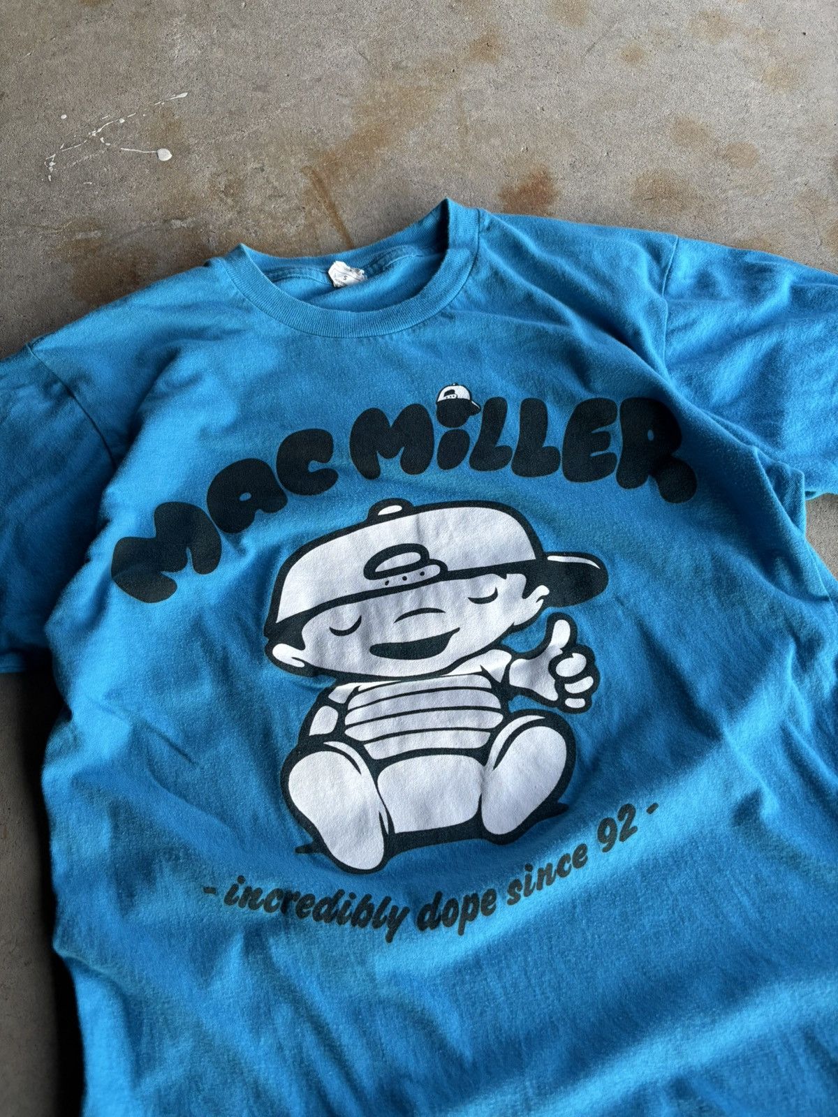Mac Miller Vintage Crazy Mac Miller Baby Blue Thumbs Up Tee Size US S / EU 44-46 / 1 - 3 Thumbnail