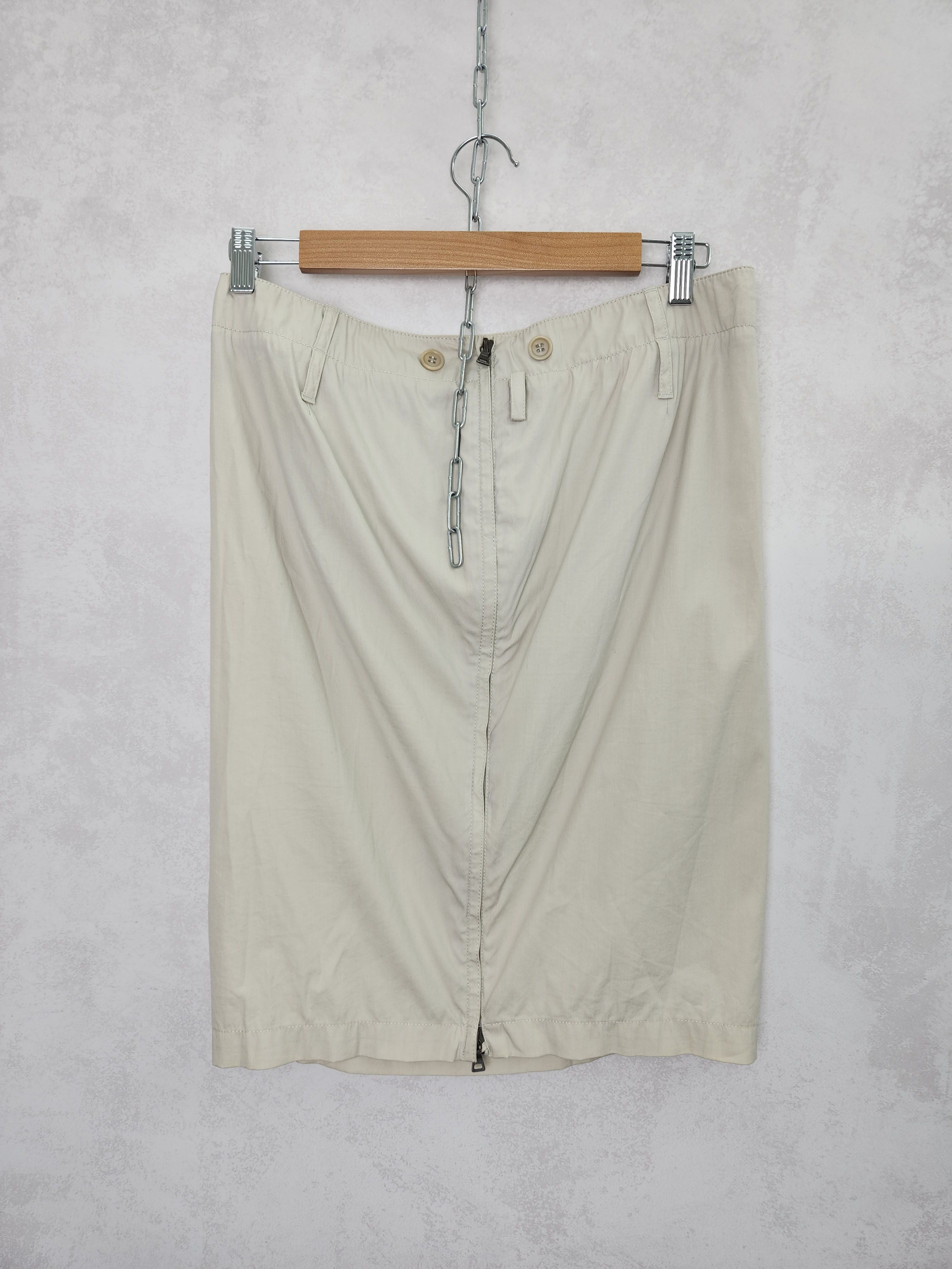 Prada Prada A line beige skirt size 42 Size 28" / US 6 / IT 42 - 1 Thumbnail