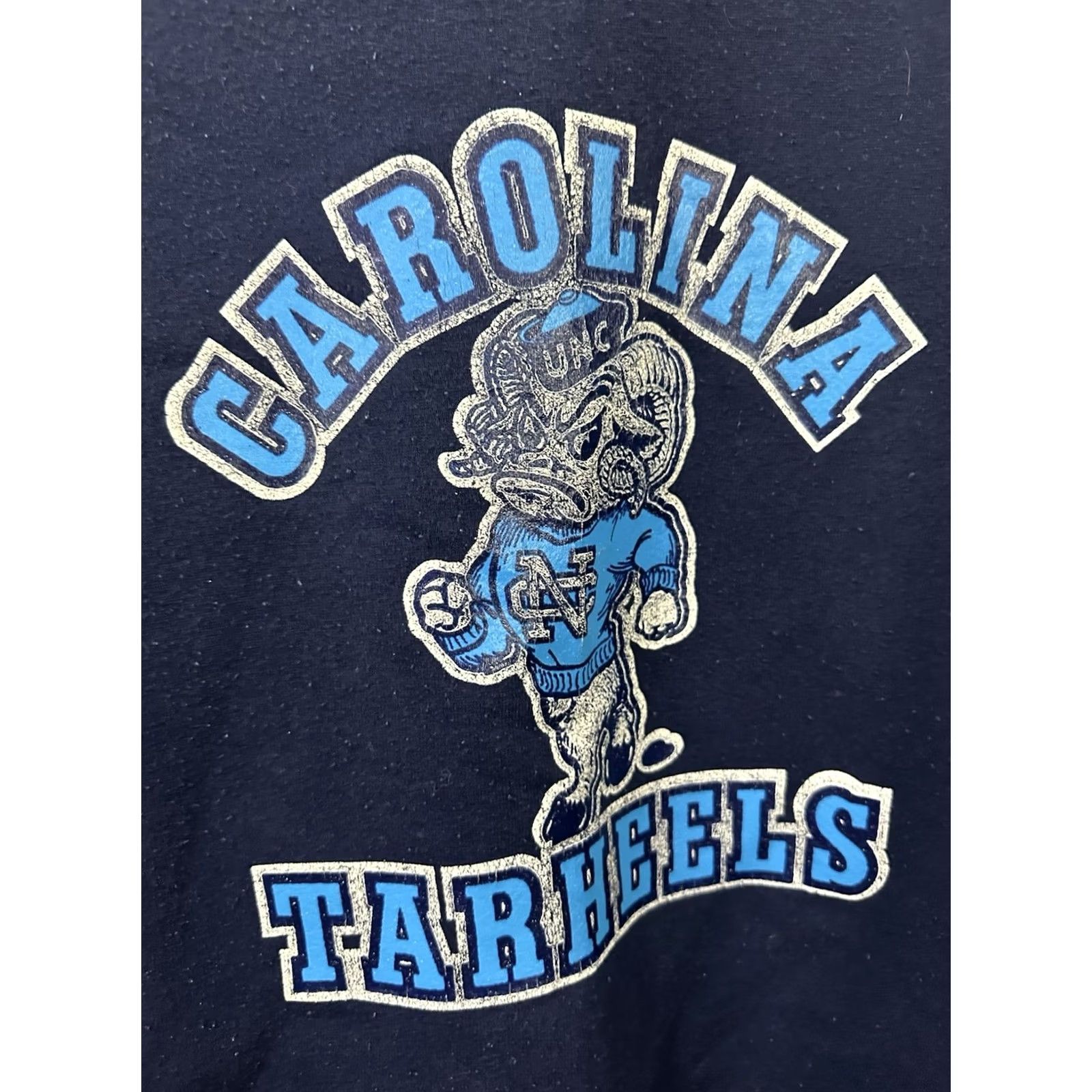 Vintage VTG 90s UNC Carolina Tar Heels Rameses Single V Russell Crewneck Sweatshirt XL Men Blue Size US XL / EU 56 / 4 - 4 Thumbnail