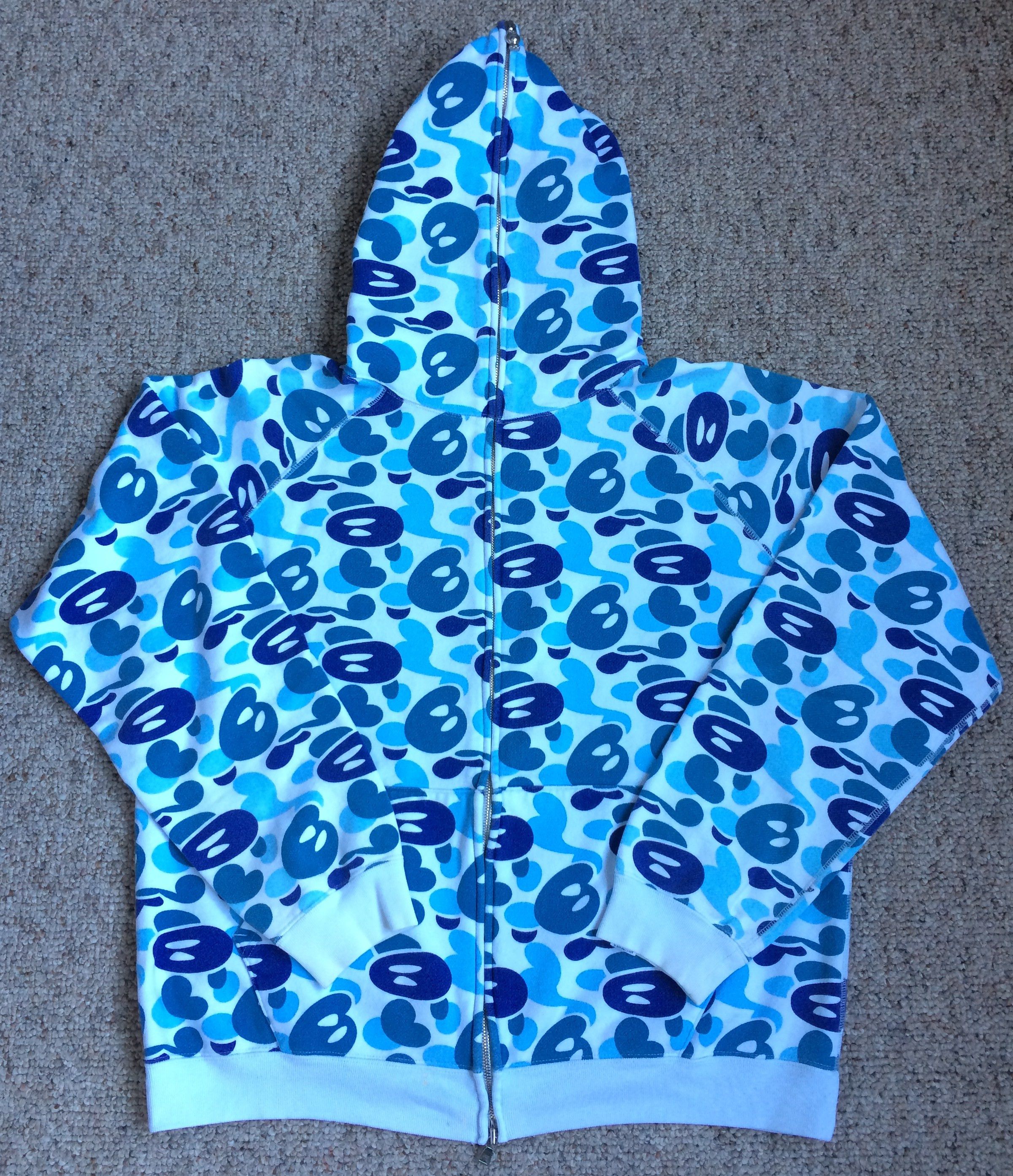 Bape F/W 2006 Bape Baby Milo Blue Camo Full Zip Hoodie Size US M / EU 48-50 / 2 - 1 Thumbnail