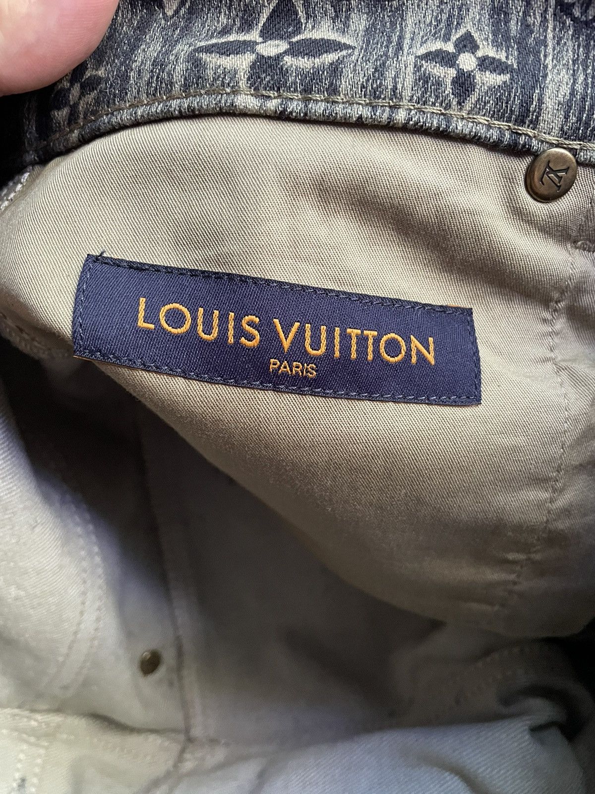 Louis Vuitton Louis Vuitton Monogram Denim Tailored Pants Size US 30 / EU 46 - 14 Thumbnail