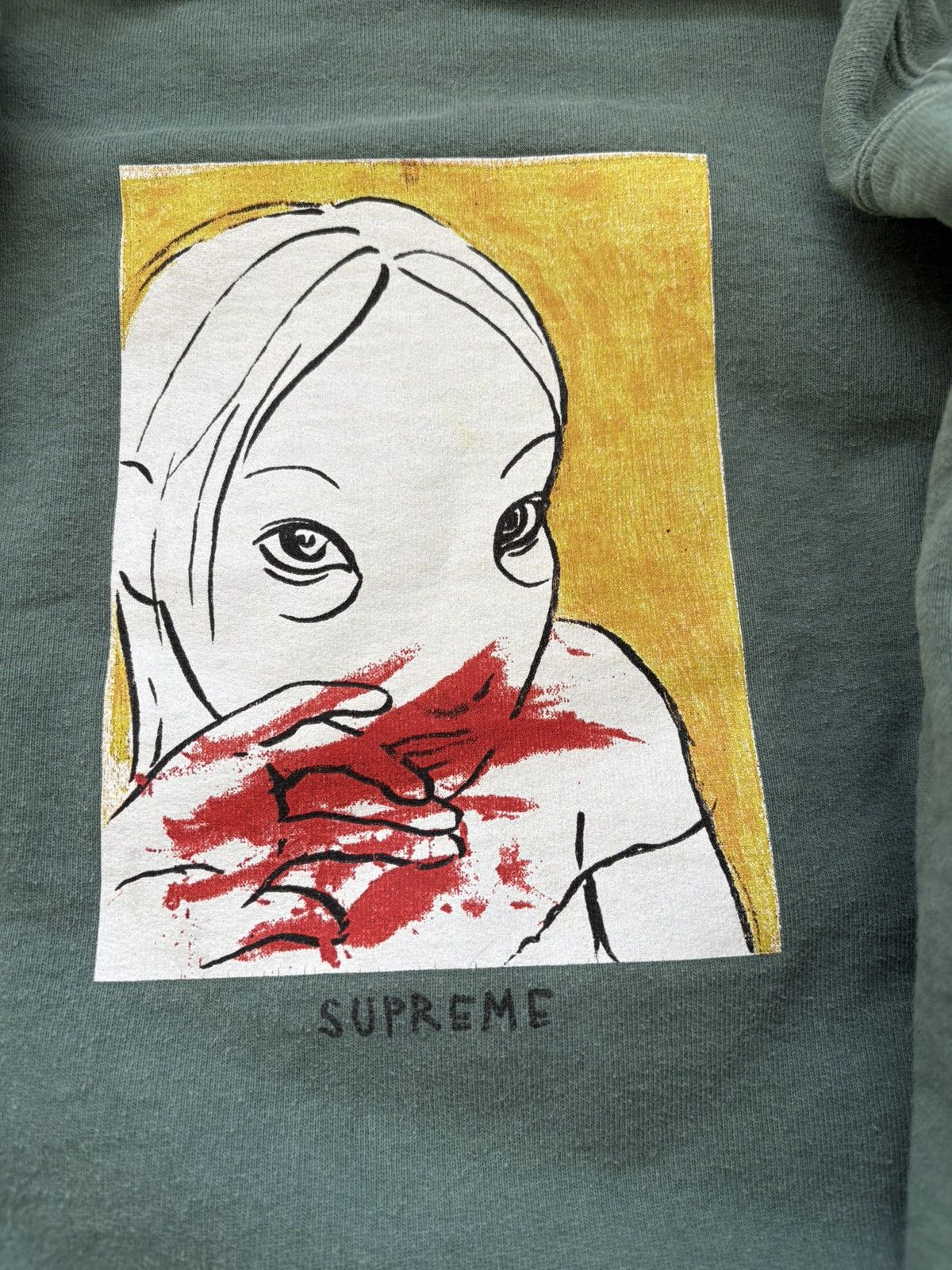 Supreme Supreme Rita Ackermann Nosebleed Hoodie Size US M / EU 48-50 / 2 - 2 Thumbnail