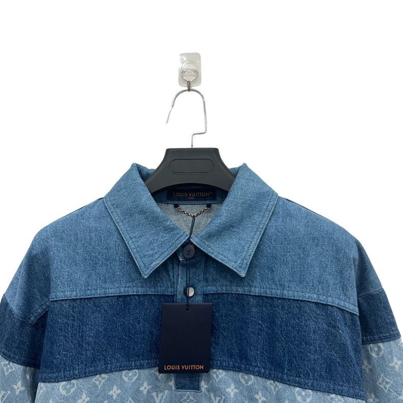 Louis Vuitton Louis Vuitton Blue striped full-print polo long sleeve Size US M / EU 48-50 / 2 - 4 Thumbnail