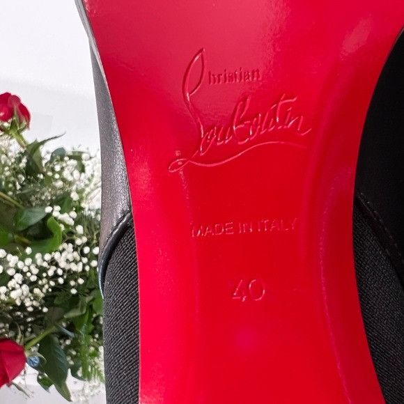 CHRISTIAN LOUBOUTIN Leather CL Buckle Red Sole Chelsea Boots