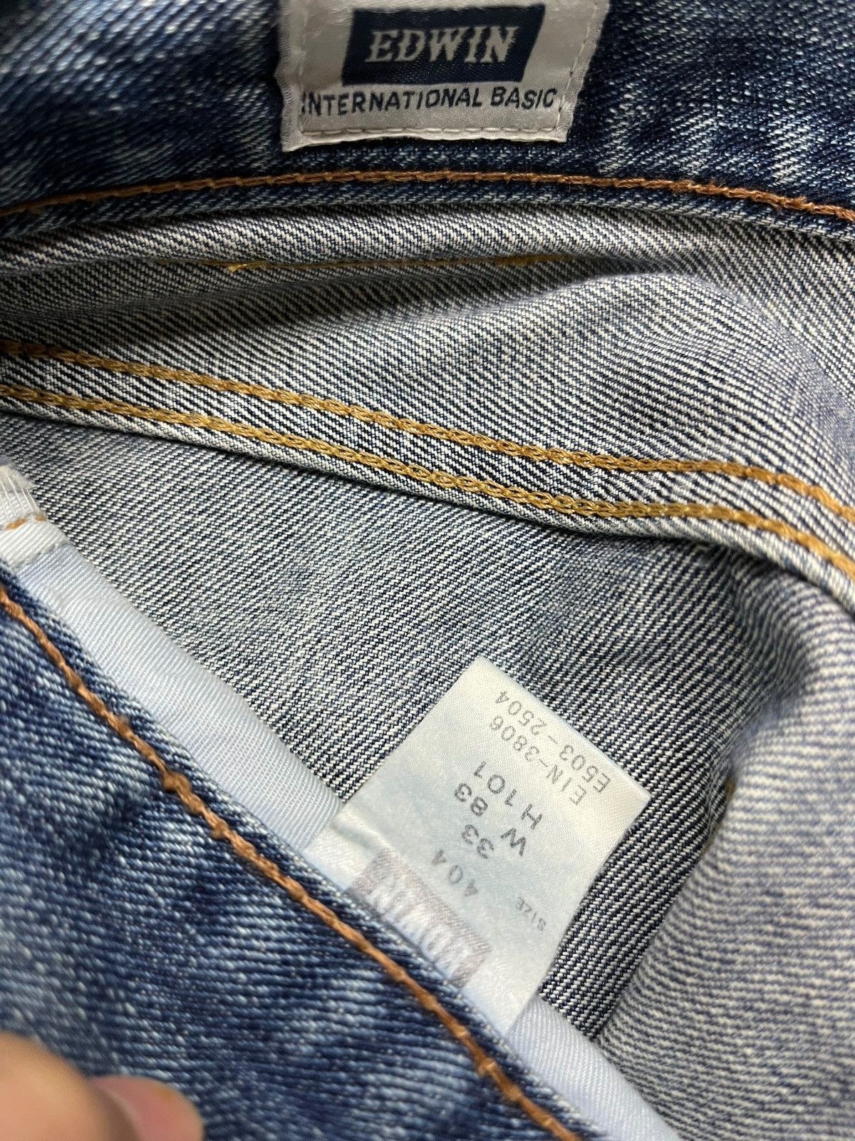 Edwin Vintage Japanese Edwin Blue Wash Western Style Baggy Jeans Size US 36 / EU 52 - 10 Thumbnail
