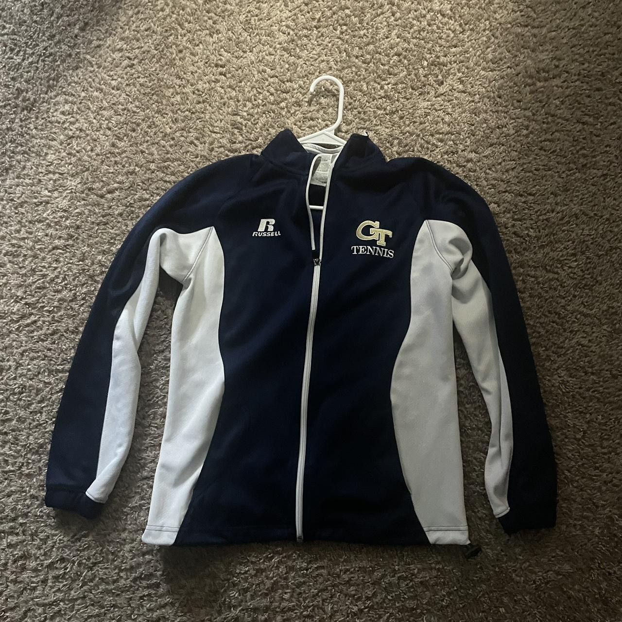 Russell Athletic Navy Georgia Tech Tennis Jacket Size US XS / EU 42 / 0 - 1 Thumbnail