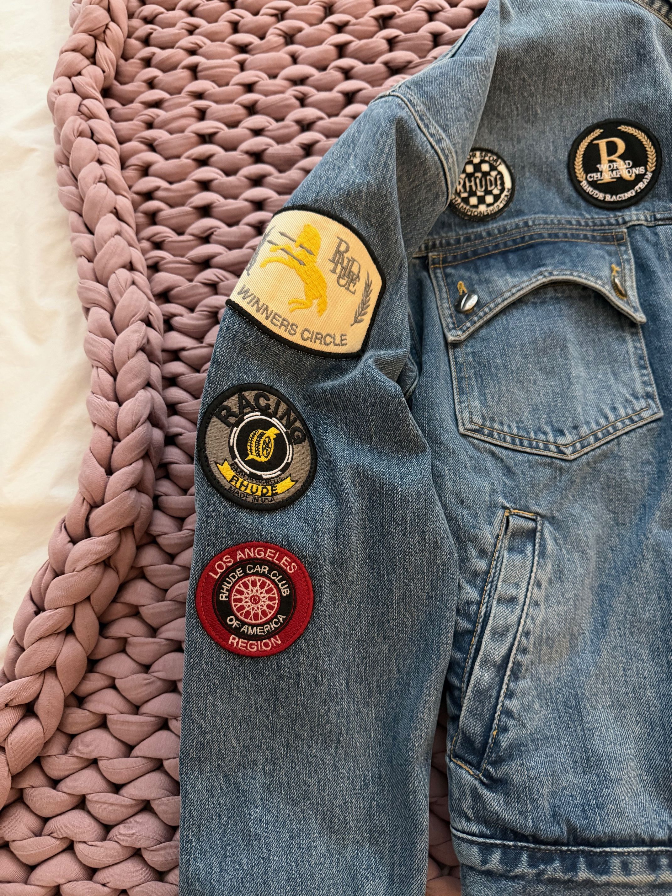 Rhude Rhude Denim Jacket - Size XL Size US XL / EU 56 / 4 - 3 Thumbnail