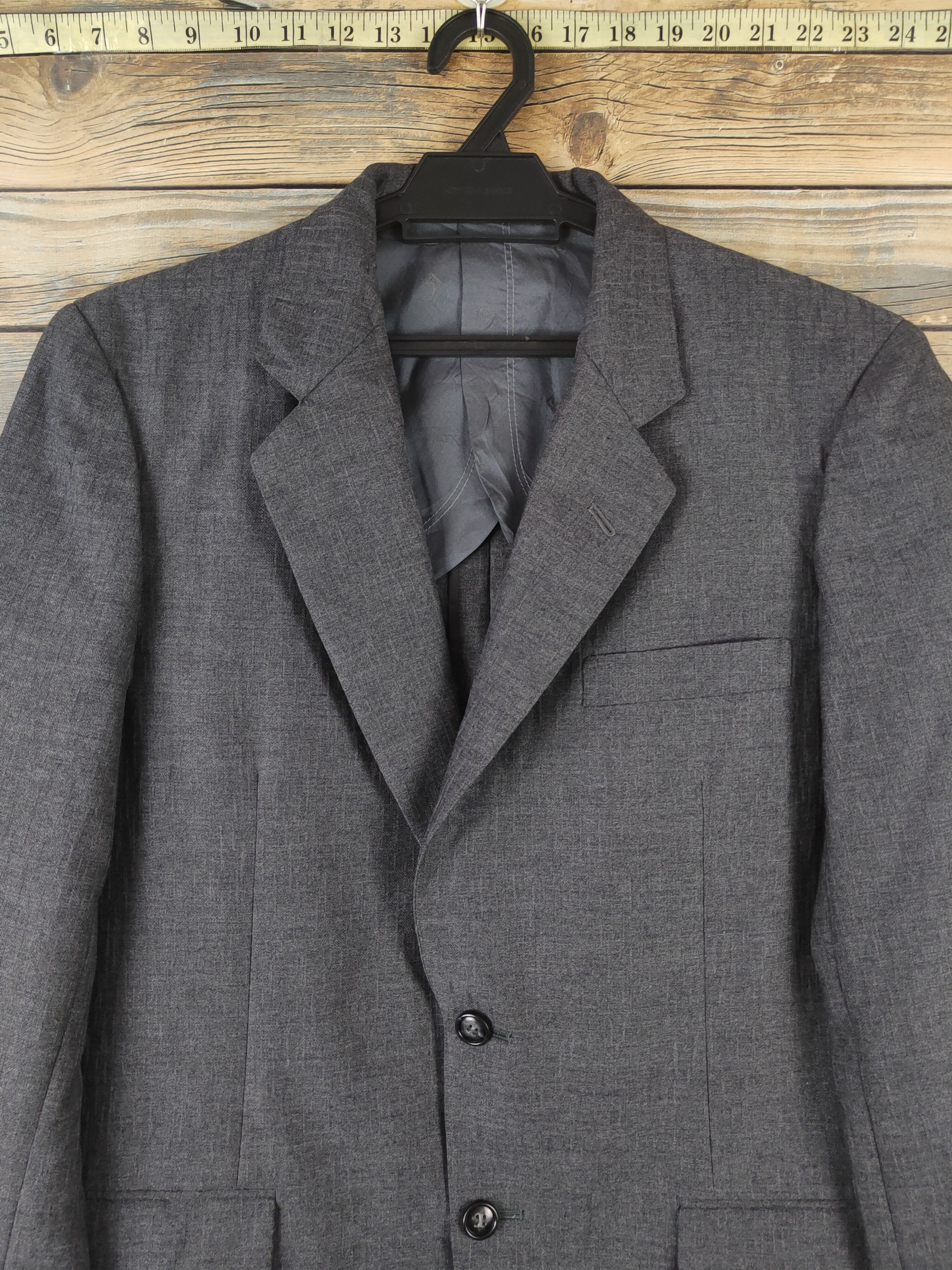 Vintage Luxury Vintage 🔥Miyukilan Dark Gray Blazers Size US M / EU 48-50 / 2 - 2 Thumbnail