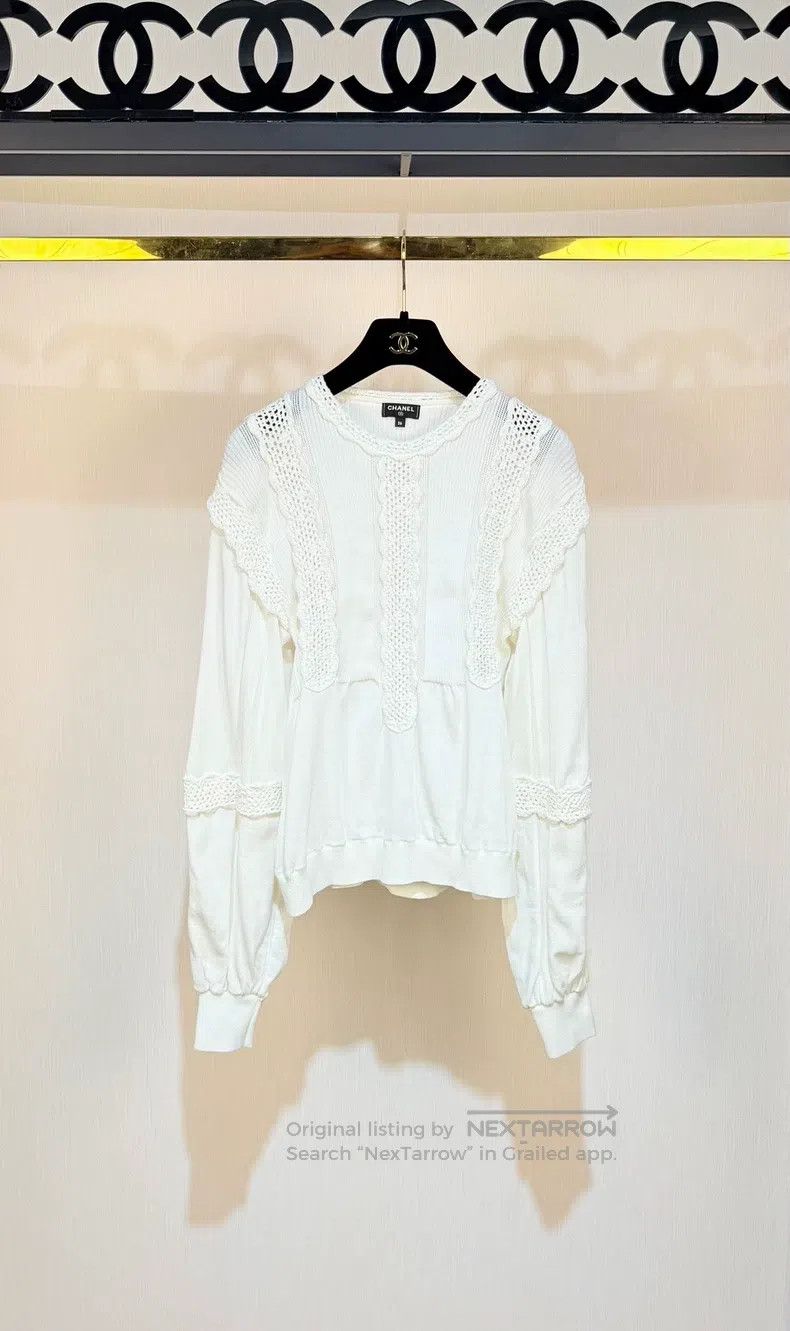Chanel Chanel Court sleeve knitted long sleeves Size XS / US 0-2 / IT 36-38 - 1 Thumbnail