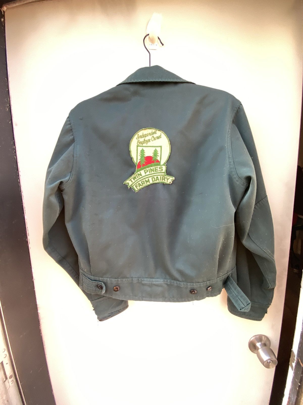 Vintage Vtg ww2 Detroit Uniform Company Twin Pines Farm Dairy Jacket Size US XXS / EU 40 - 9 Thumbnail