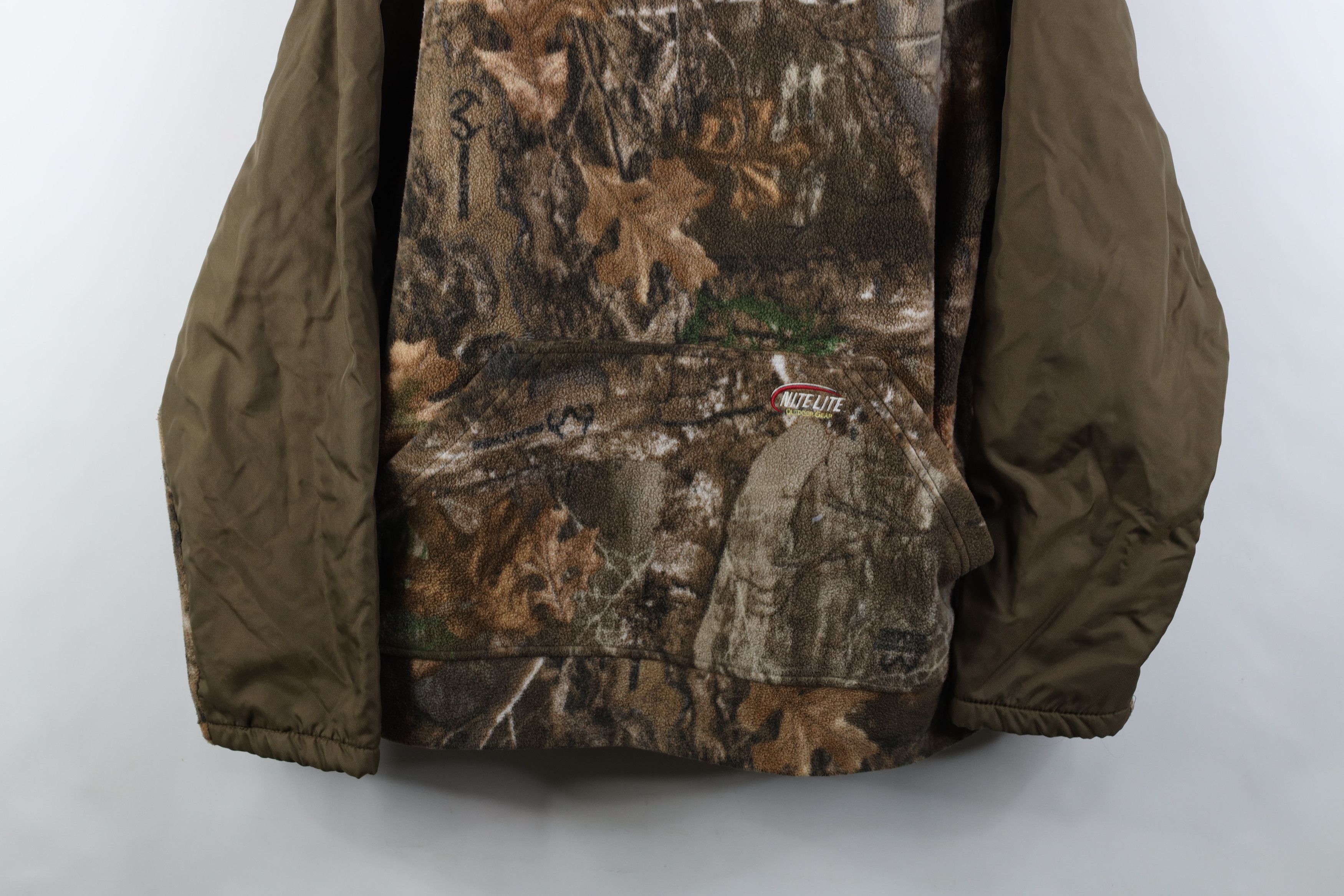 Vintage Vintage 90s Y2K Streetwear Camouflage Fleece Hoodie Jacket Size US XXL / EU 58 / 5 - 3 Thumbnail