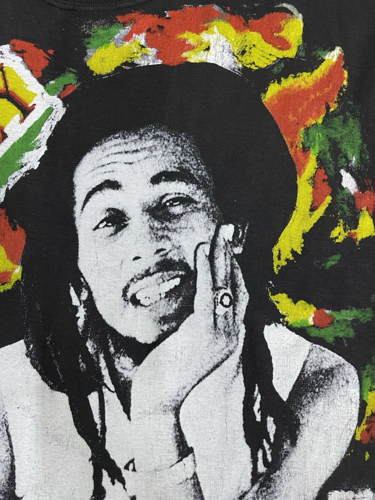 Band Tees × Vintage VINTAGE BOB MARLEY 90s ALL OVER PRINT BAND TEES Size US XL / EU 56 / 4 - 8 Thumbnail