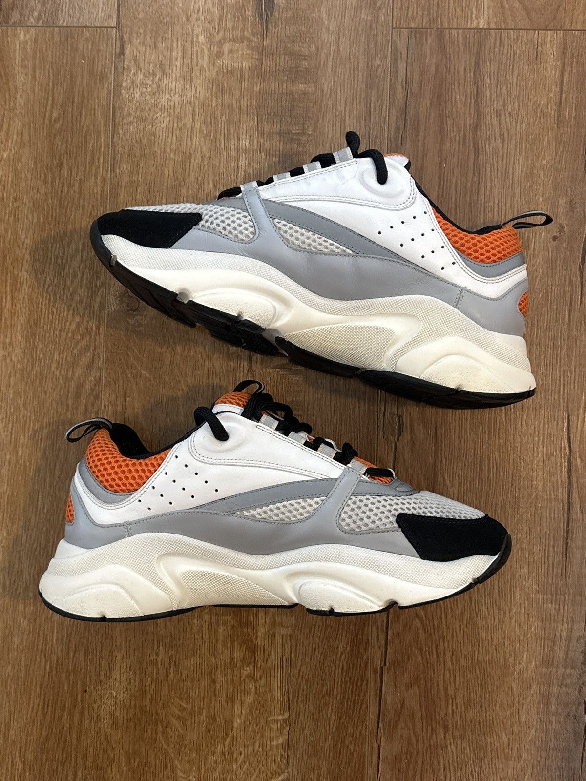 Dior Dior Sneakers B22 Grey/Orange Size US 8.5 / EU 41-42 - 3 Thumbnail