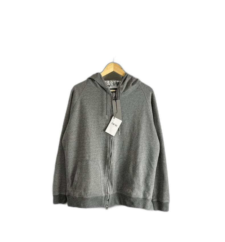 Dior Dior Gray Zipper Hooded Jacket-2505 Size US L / EU 52-54 / 3 - 1 Thumbnail