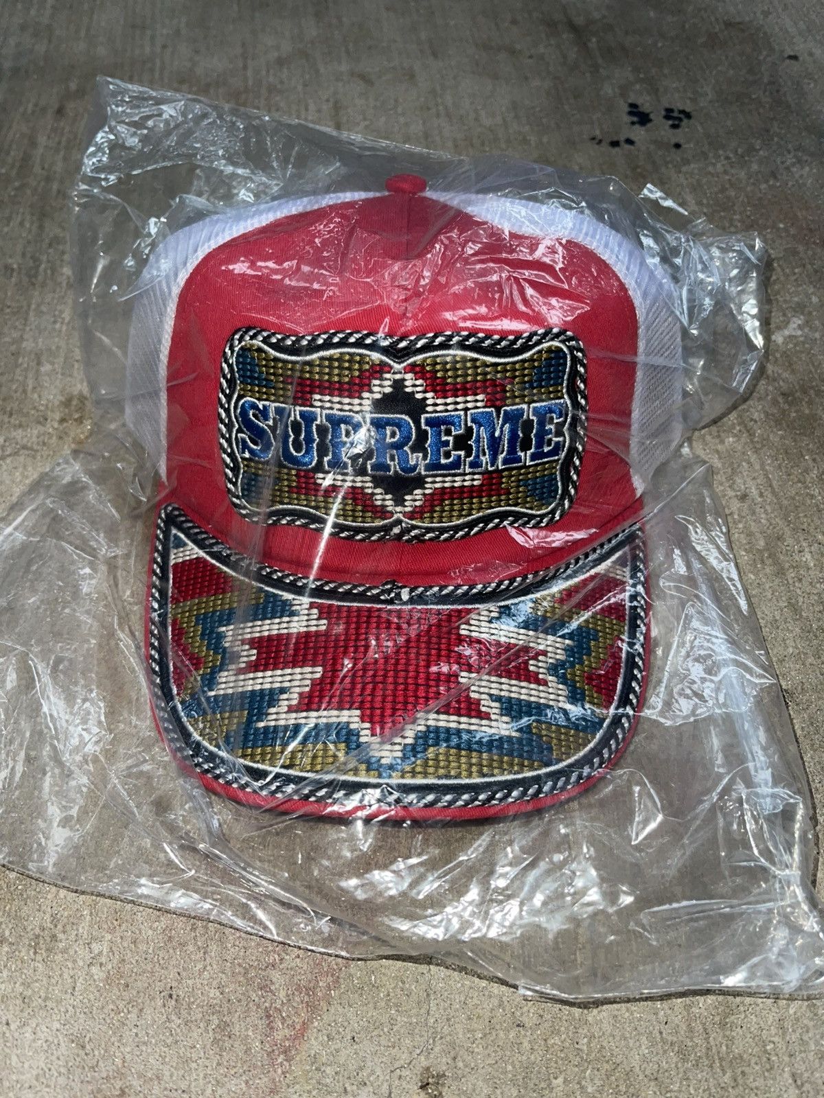 Supreme Supreme Western Mesh Back 5 Panel Cap Size ONE SIZE - 1 Thumbnail