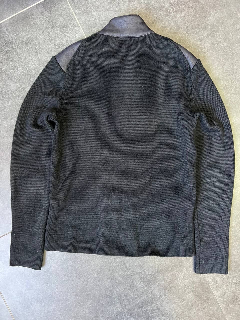 Armani Exchange Rick Owens style Armani fur Black Moto Jacket Size US M / EU 48-50 / 2 - 8 Thumbnail