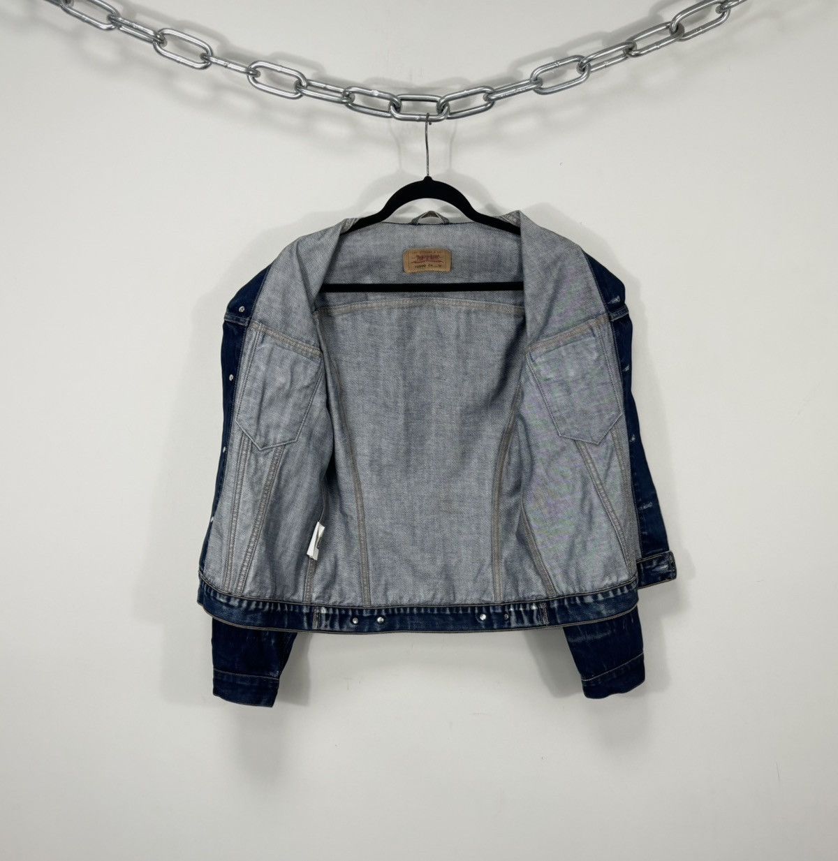 Levi's Vintage Levi’s Men’s USA Hype Blue Denim Jacket Size US M / EU 48-50 / 2 - 2 Thumbnail