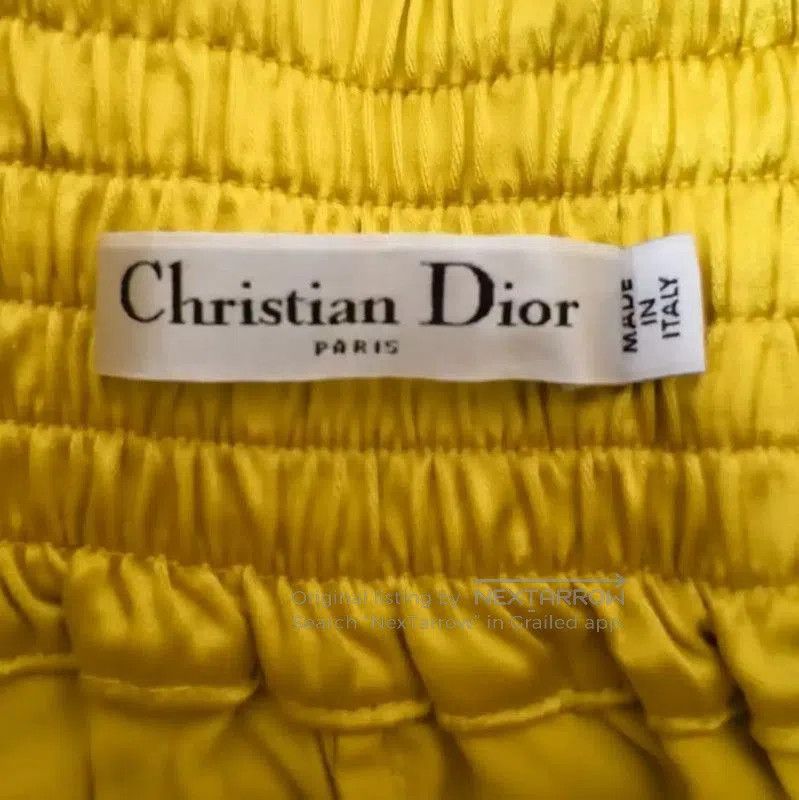 Dior Dior Yellow Polyester Women's Shorts . Size 22" - 4 Thumbnail