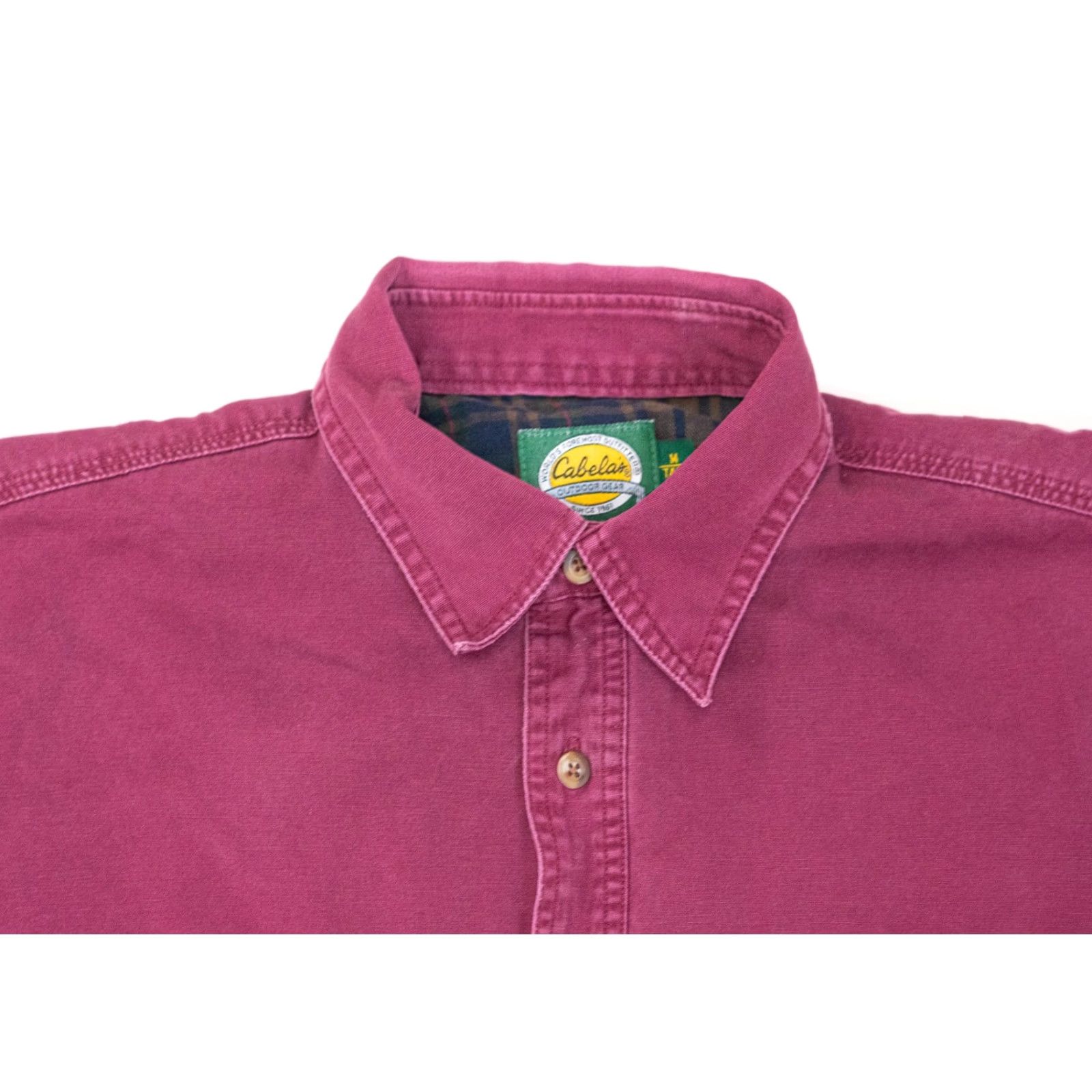 Vintage VINTAGE Cabela's Canvas Flannel Lined Shacket Shirt Jacket Mens M Tall Red Chore Barn Shacket Shirt Jacket Mens M Tall Red Distressed 90s Cowboys Barn Size US M / EU 48-50 / 2 - 2 Thumbnail