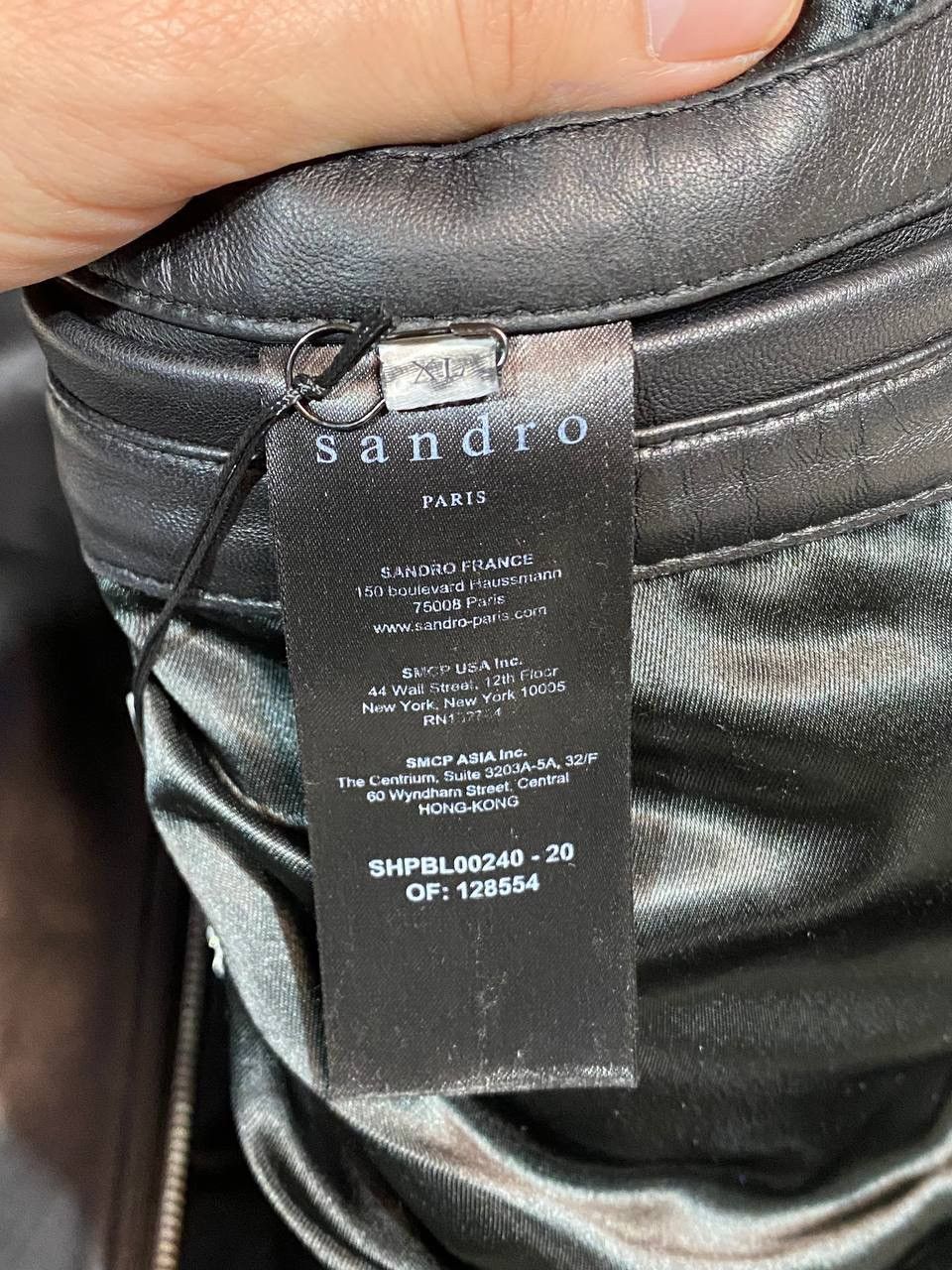 Sandro Sandro Paris Men Leather Jacket Black Biker Motorcycle Size US M / EU 48-50 / 2 - 18 Thumbnail