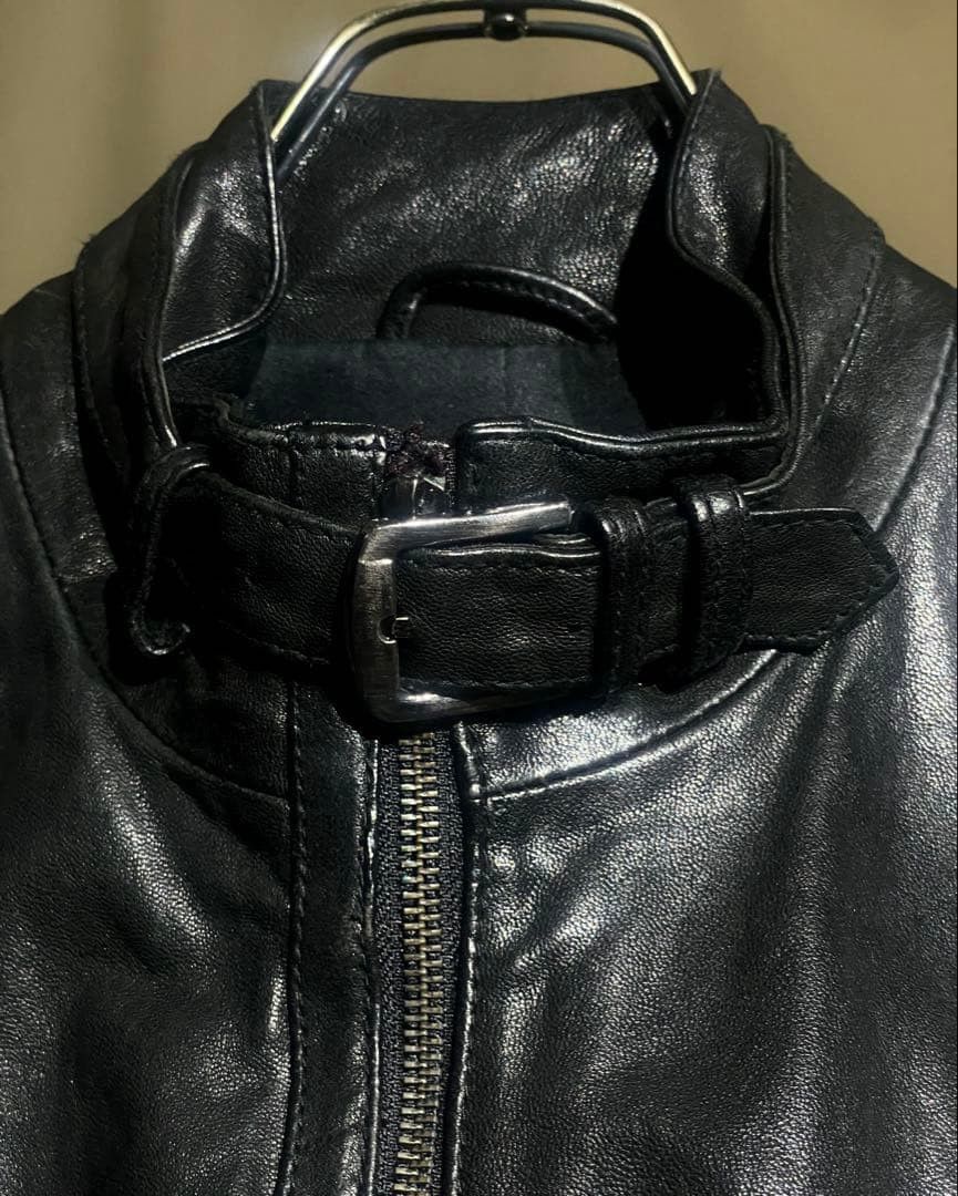 Neil Barrett Early 2000s Neil Barrett - Utility Goatskin Leather Jacket Size US L / EU 52-54 / 3 - 5 Thumbnail
