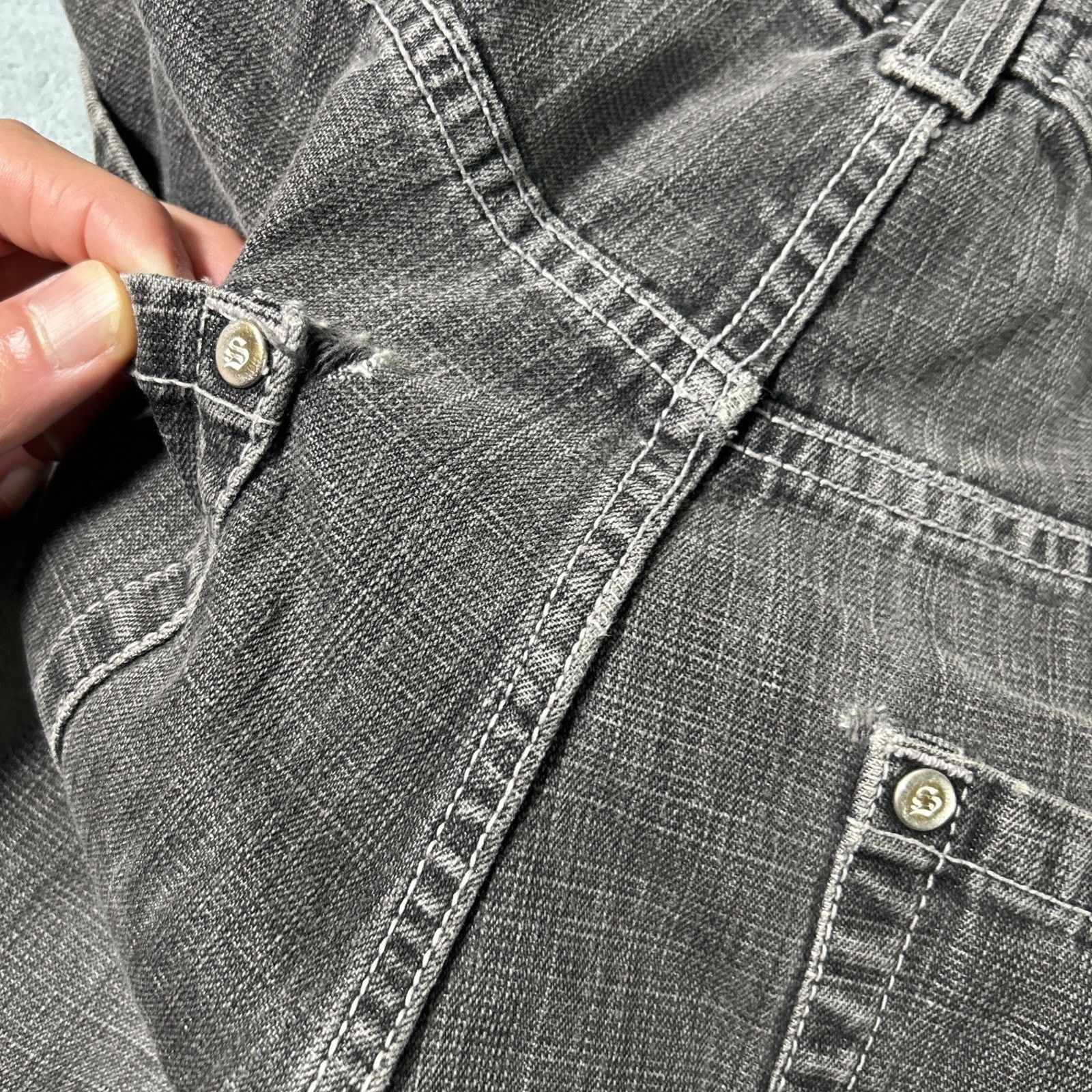 Southpole Southpole Red Tab Beyond Baggy Jeans 38x25 Raw Hems Wide Size US 38 / EU 54 - 7 Thumbnail