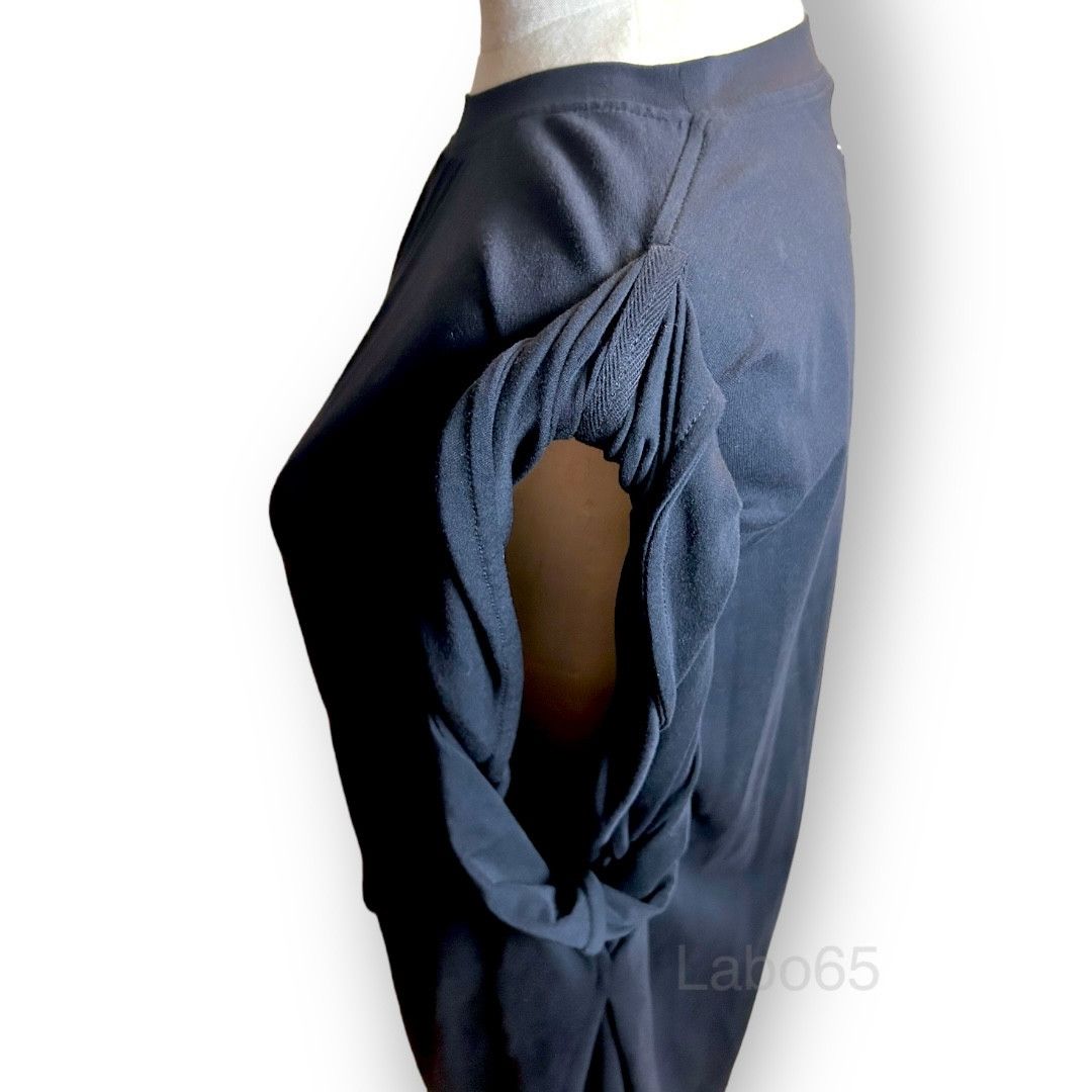 Maison Margiela MAISON MARGIELA » Avant-Garde Draped Asymmetrical Top Size L / US 10 / IT 46 - 10 Thumbnail