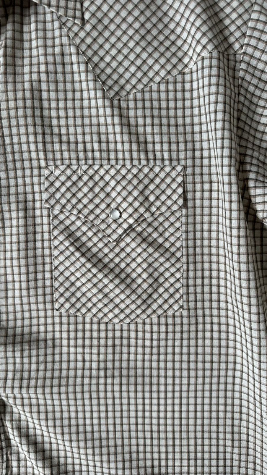 Vintage VINTAGE PLAINS WESTERN WEAR CHECKERED PEARL SNAP SHIRT Size US XL / EU 56 / 4 - 3 Thumbnail