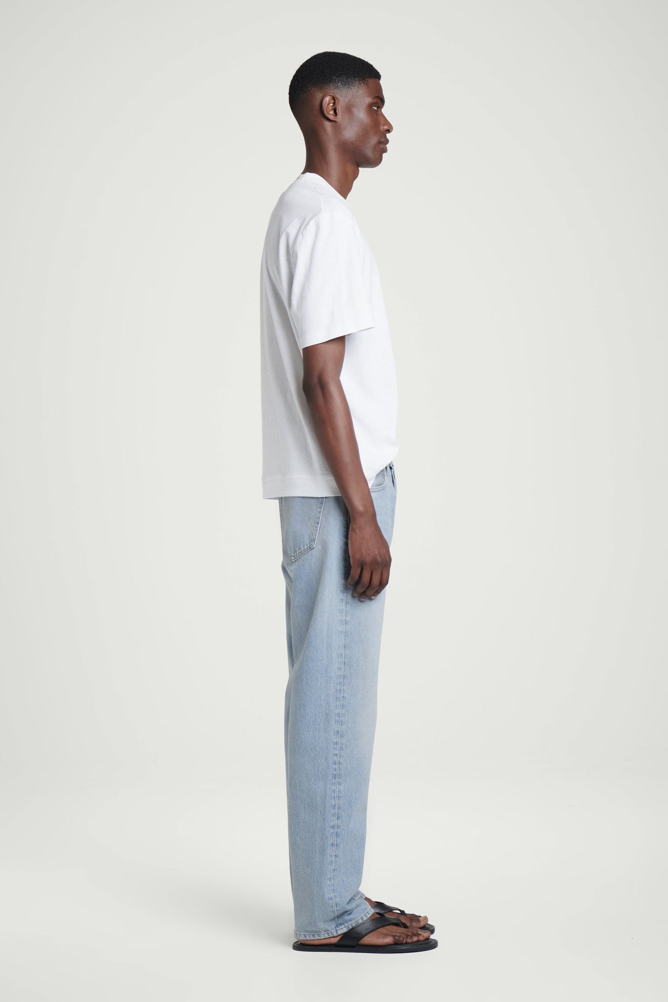 Cos COS Regular-Fit Tapered Straight-Like Light Pale Blue 31-30 Size US 31 - 6 Thumbnail