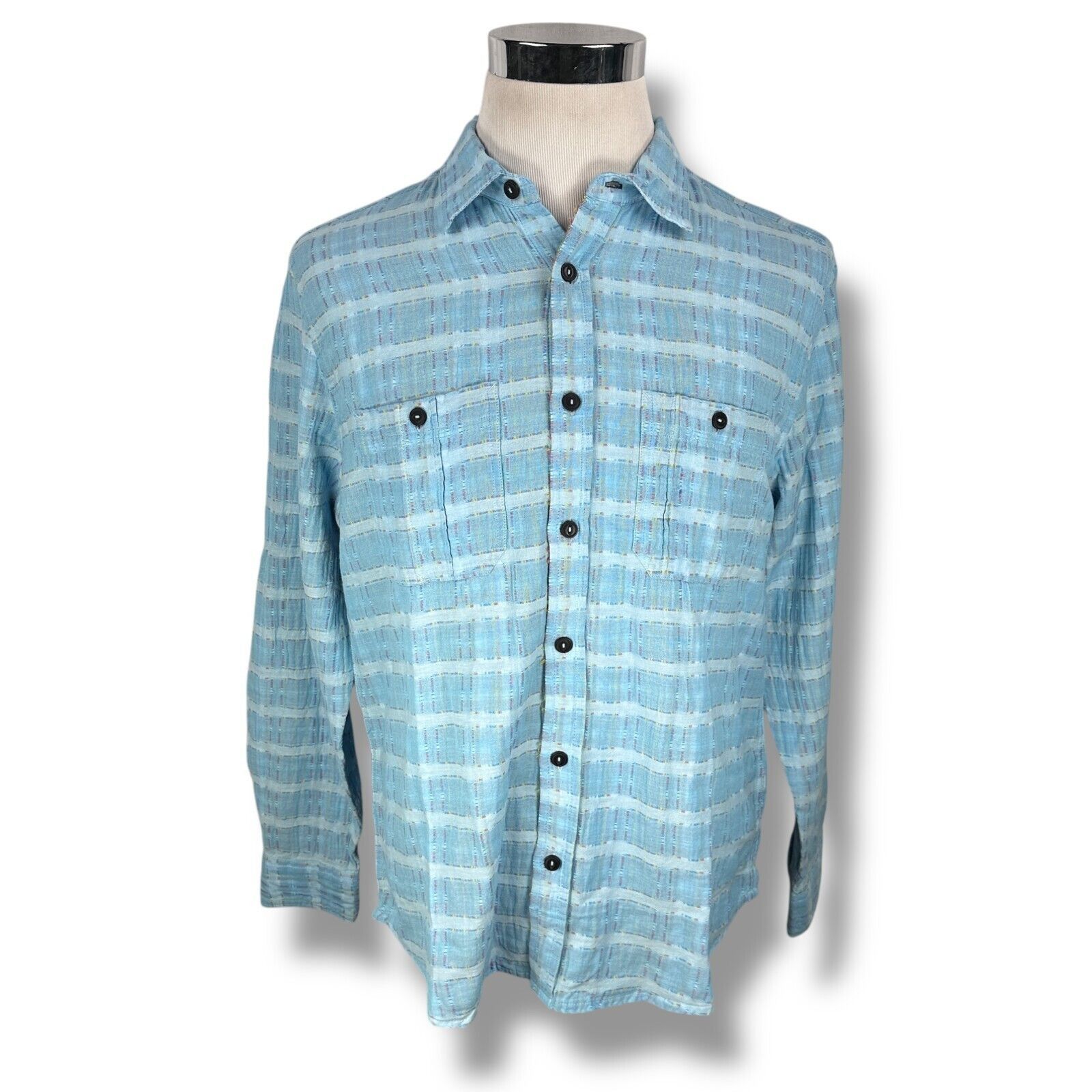 Other Carbon 2 Cobalt Shirt Men’s Medium Blue Geometric Button-Up Size US M / EU 48-50 / 2 - 1 Thumbnail