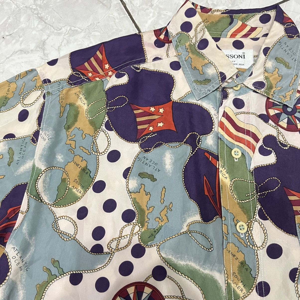 Kapital DELETE TODAY‼️Cassoni Italy Silk Shirt Nautical Vintage Size US S / EU 44-46 / 1 - 4 Thumbnail