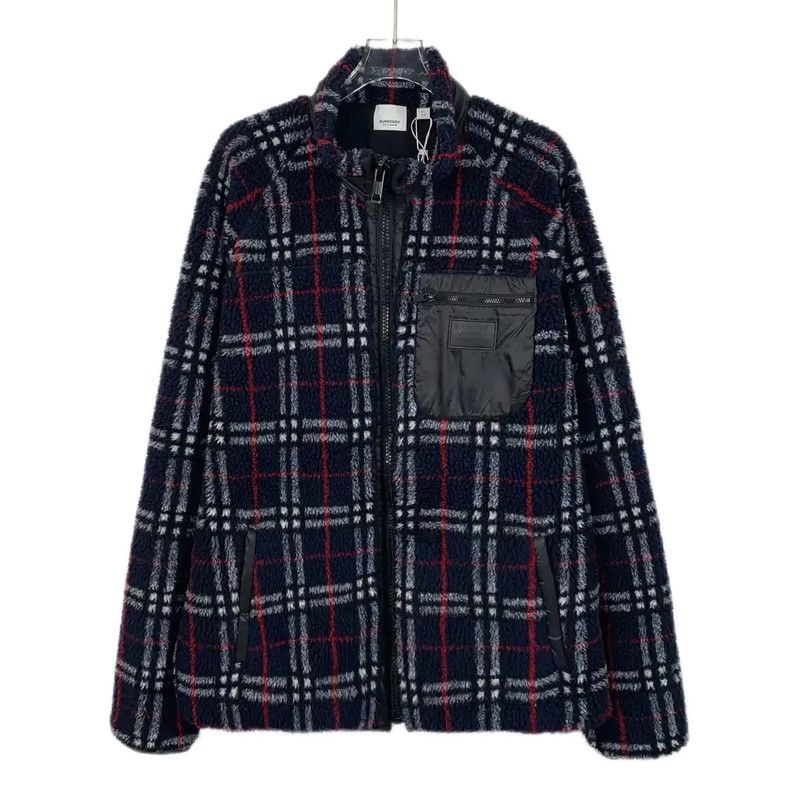 Burberry Burberry Blue Fleece Jacket for Men Size US XL / EU 56 / 4 - 1 Thumbnail