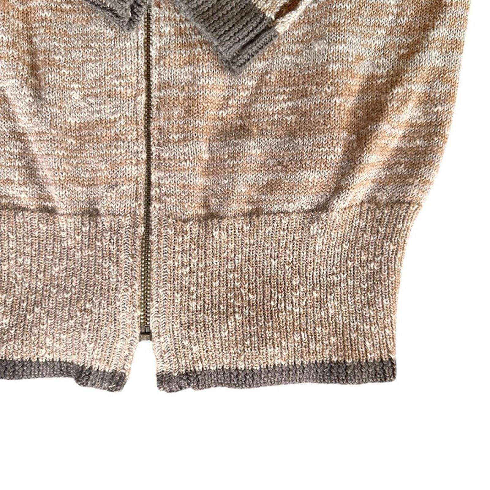 Free People Free People Wool Blend Zip-Up Cardigan – Beige – Size XS Size XS / US 0-2 / IT 36-38 - 2 Thumbnail