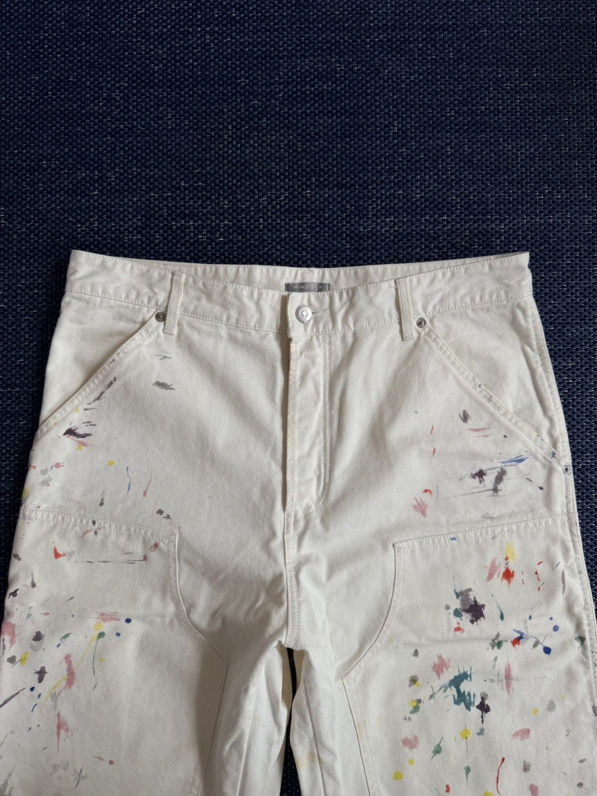 Dior SS21 Paint Splatter Double Knee Pants Size US 32 / EU 48 - 2 Thumbnail