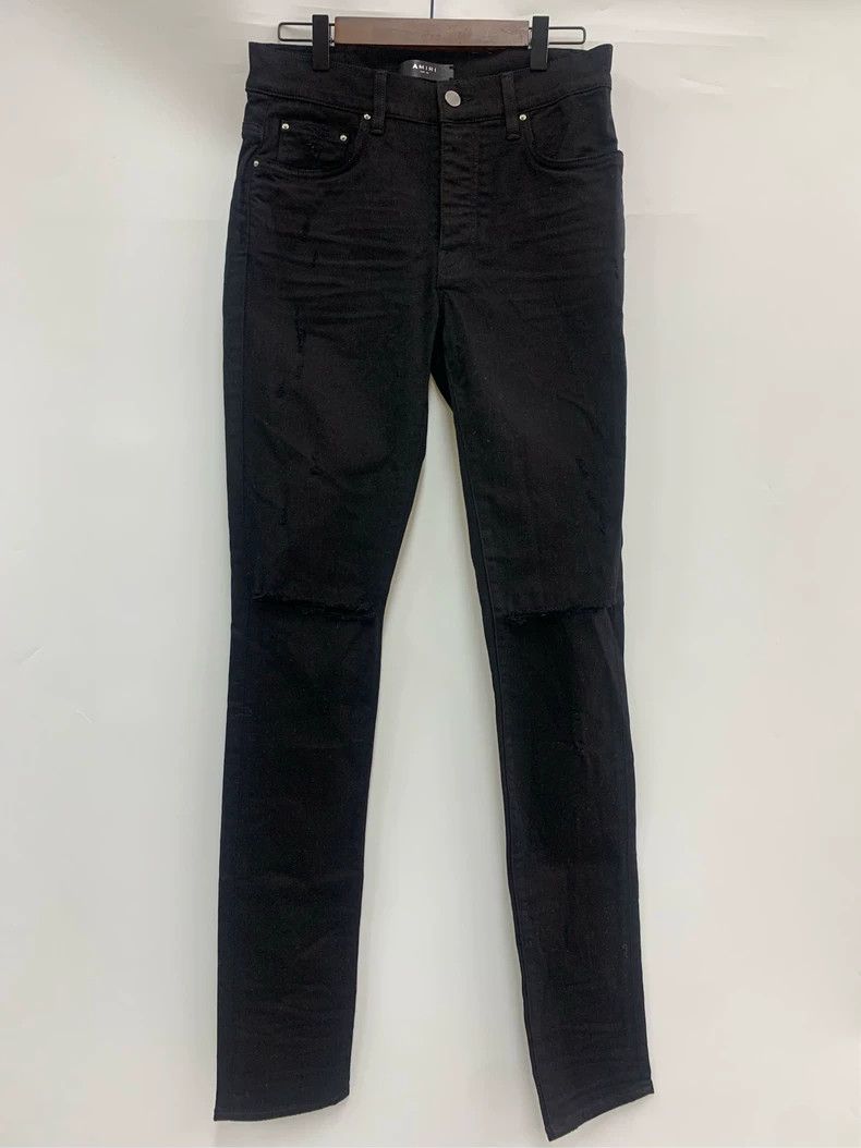 Amiri Amiri Knee Hole Design Slim Fit Tapered Jeans Size US 30 / EU 46 - 1 Thumbnail
