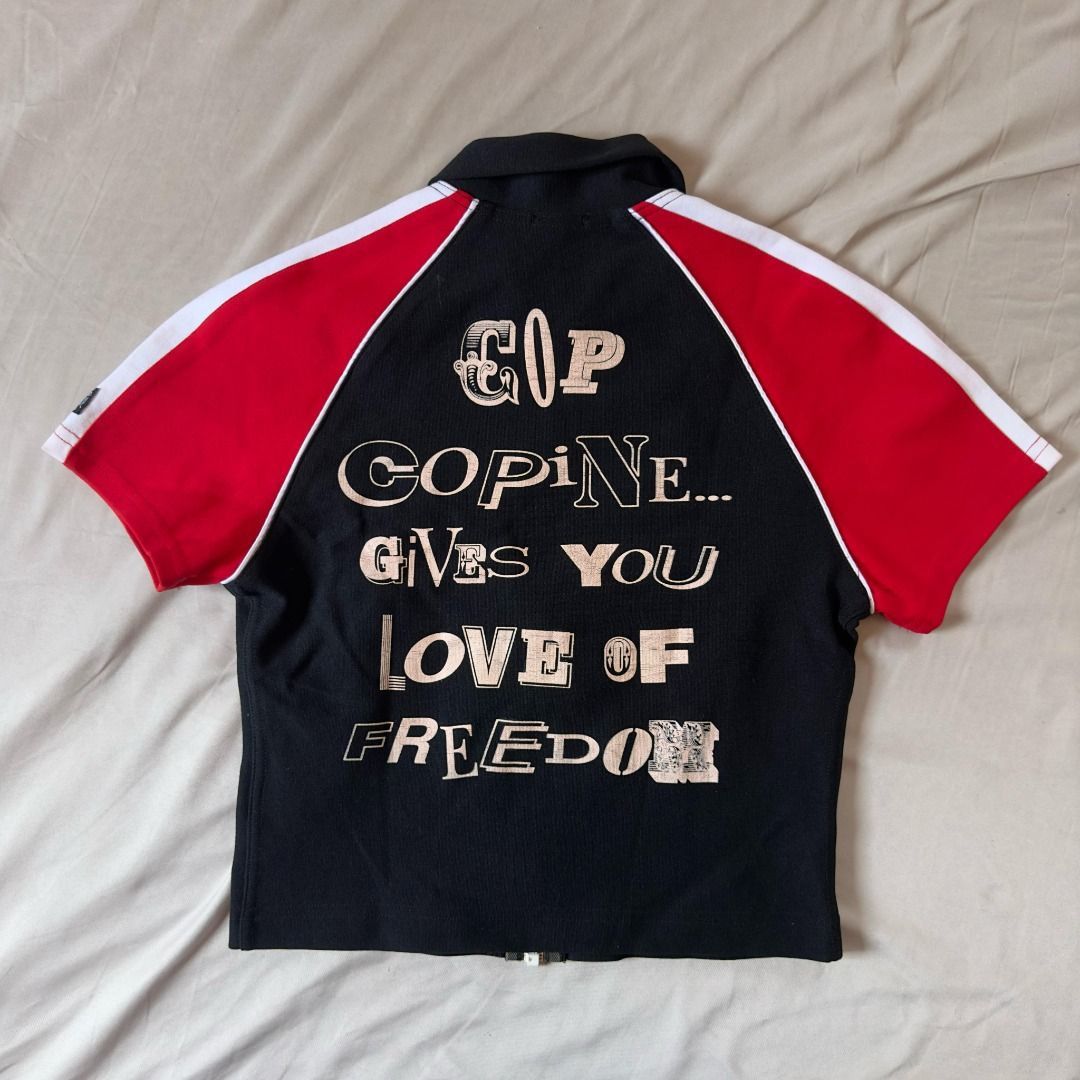 Vintage Cop copine Y2K Archive Zipped Top for women