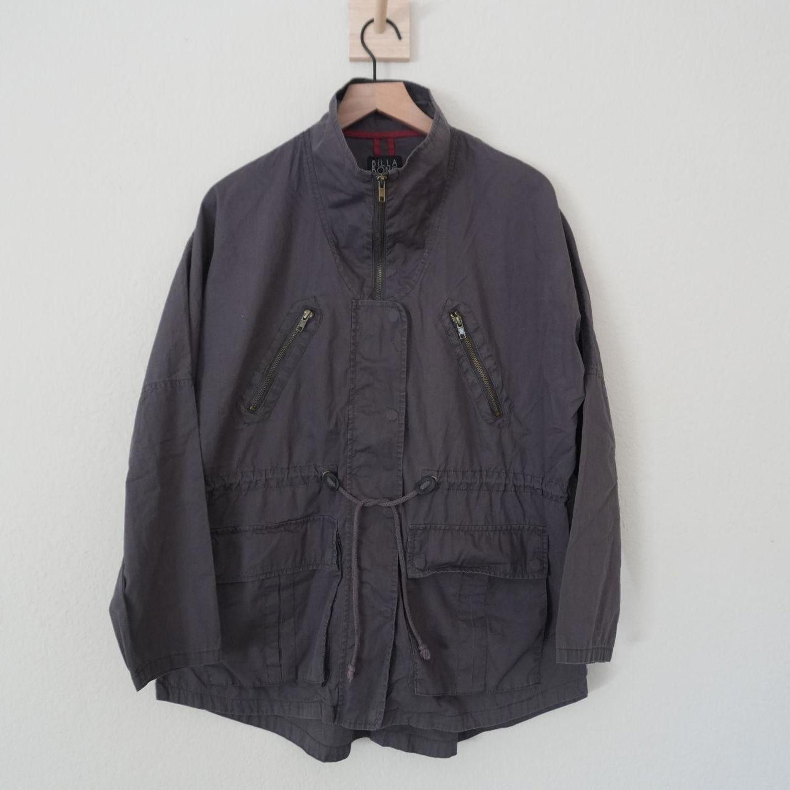 Billabong Billabong Jacket Women's L Grey VTG Zip Button Front Pocket Size L / US 10 / IT 46 - 2 Thumbnail